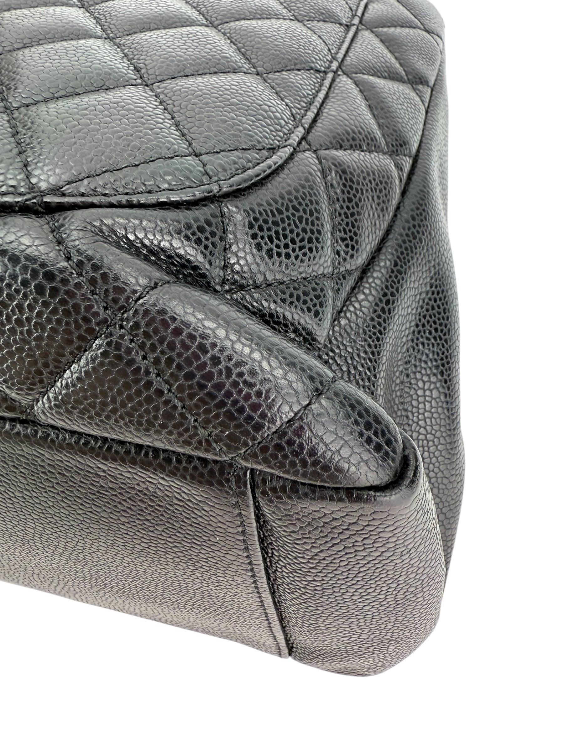 Chanel Caviar Quilted Grand Shopping Tote GST Black