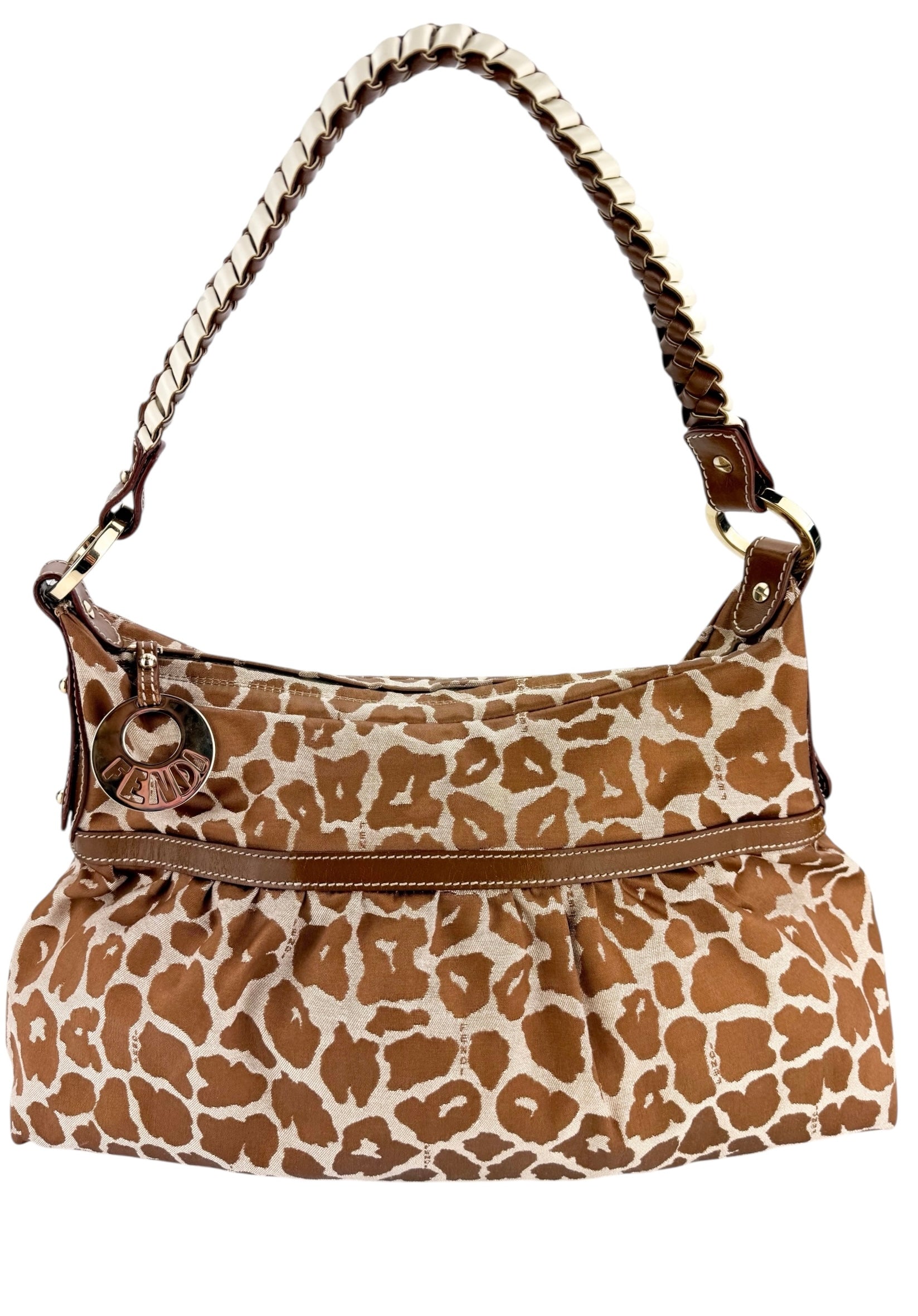Fendi Giraffe Print Chef Shopper Tote
