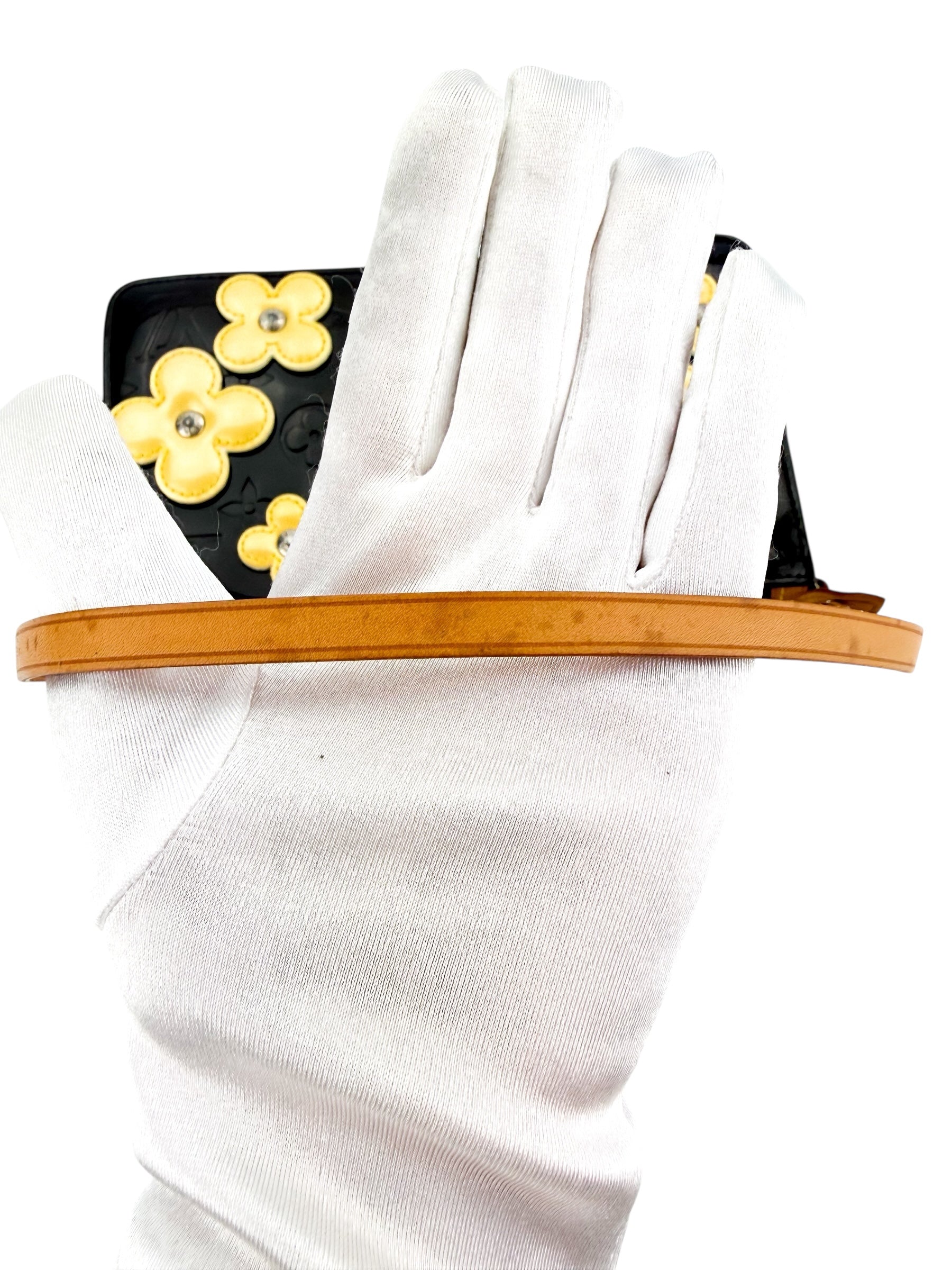 Louis Vuitton Vintage Lexington Fleurs Pochette Monogram Vernis Black