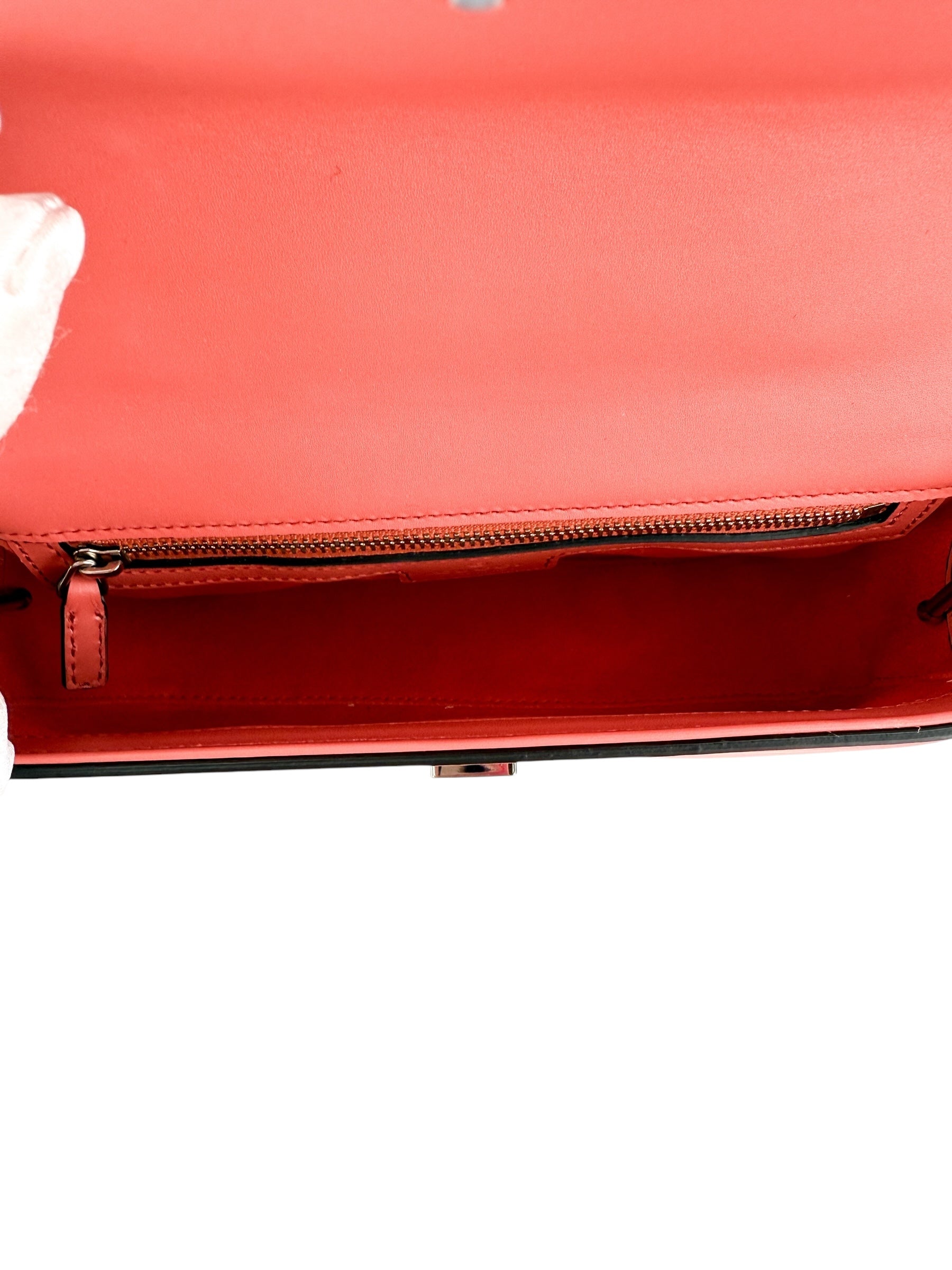 Gucci Senna Calfskin Petite GG Pink Top Handle Bag