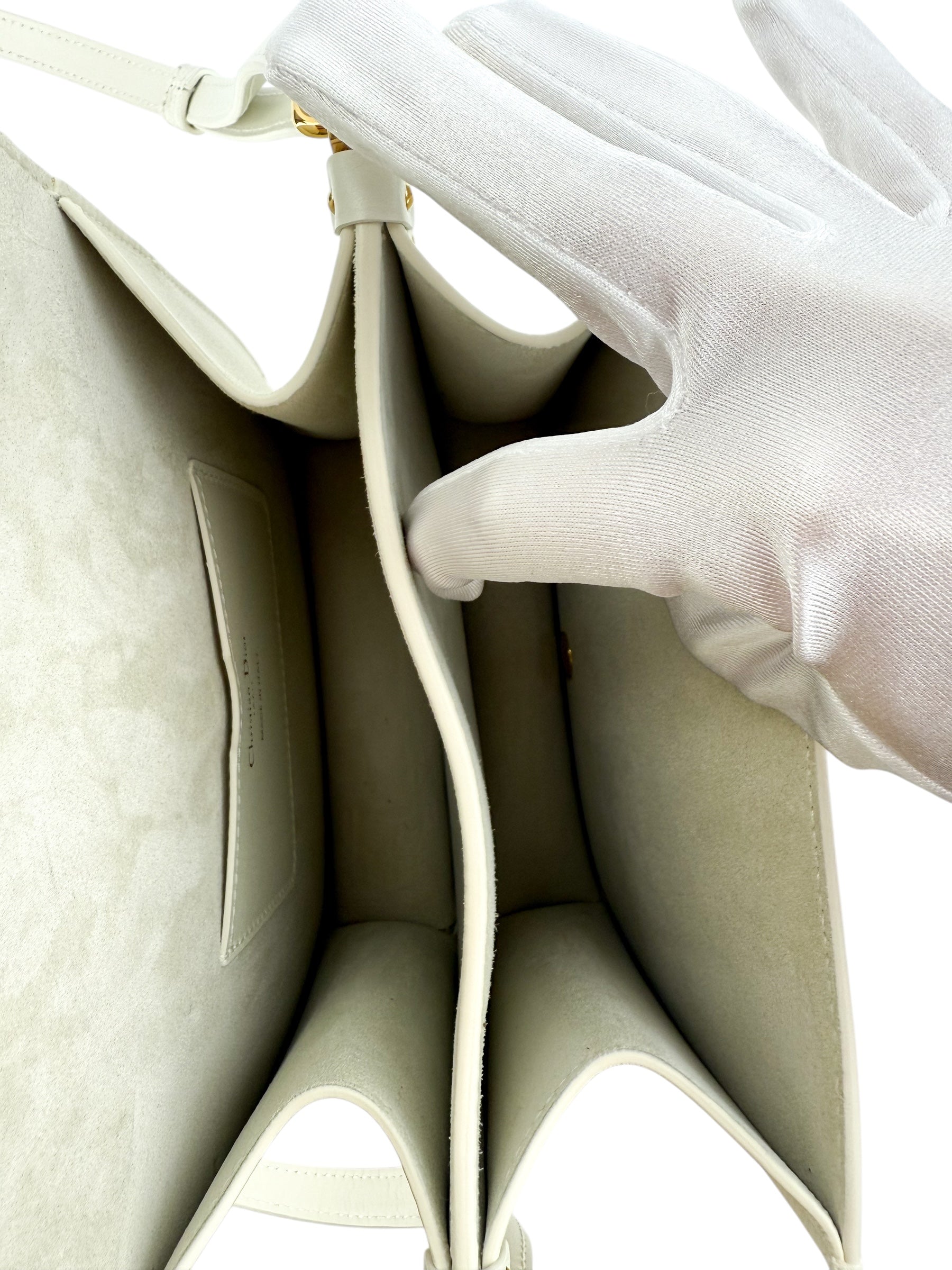 Christian Dior White Bobby Frame Bag