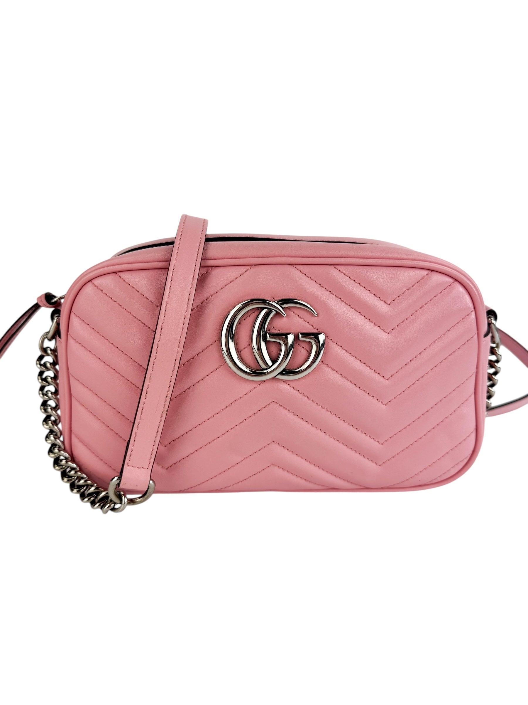 Gucci Small Pink GG Marmont Bag