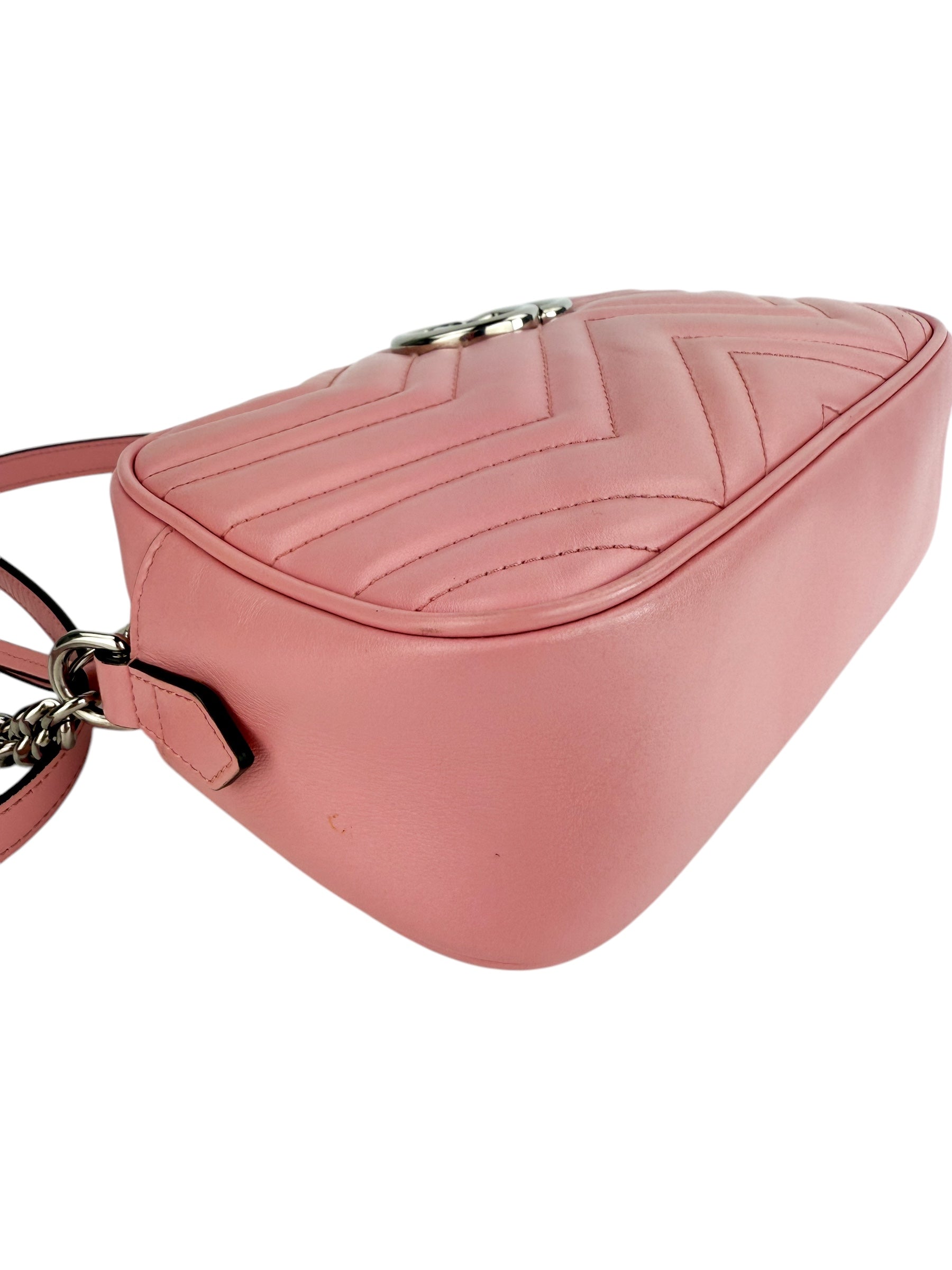 Gucci Small Pink GG Marmont Bag