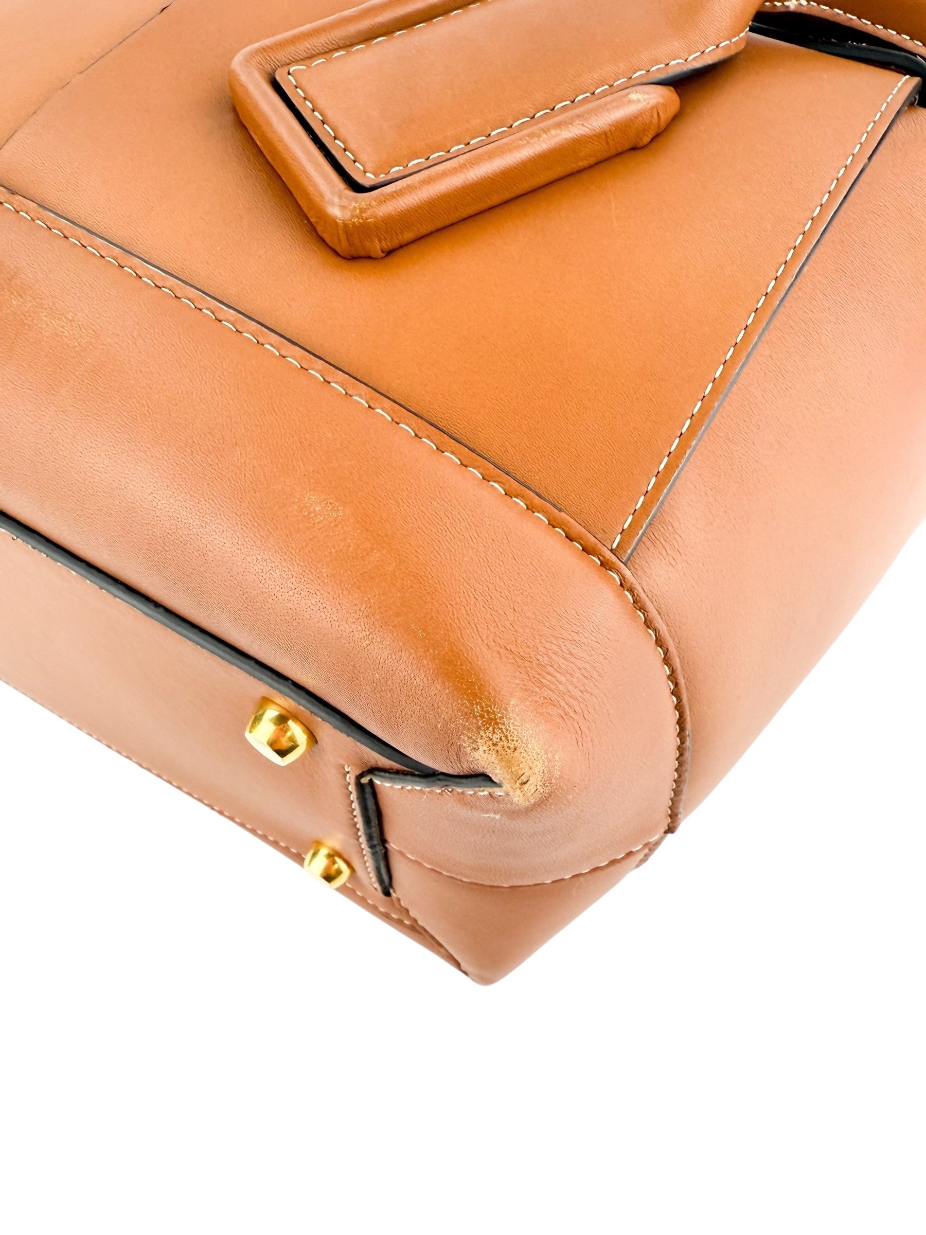 Bottega Veneta French Calfskin Maxi Intrecciato Medium Arco Caramel