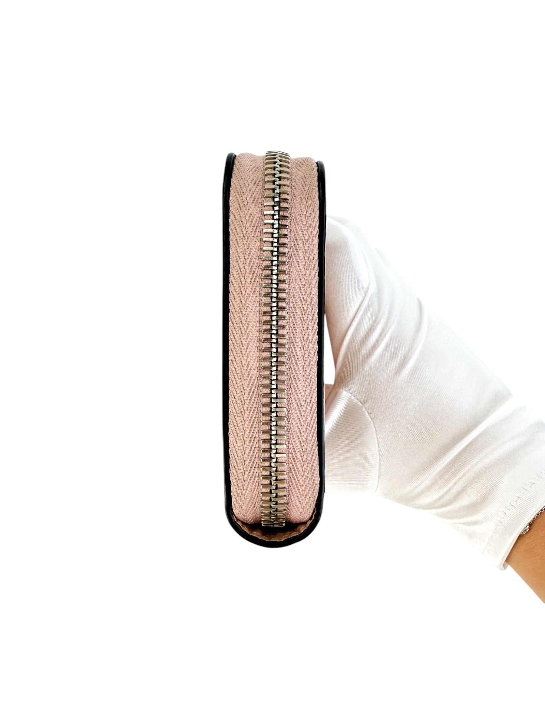 Louis Vuitton Pink Monogram Mahina Long Zippy Wallet