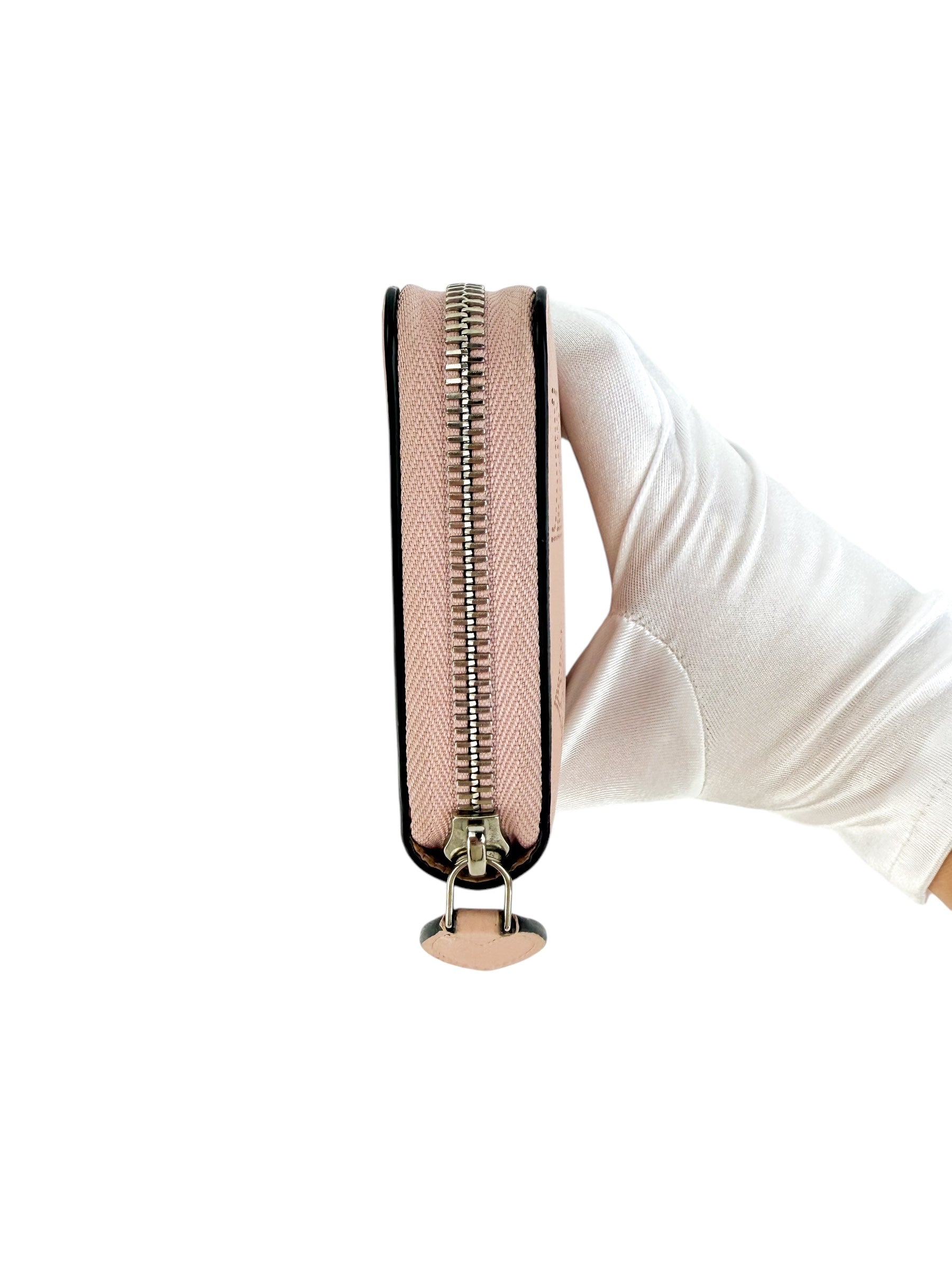 Louis Vuitton Pink Monogram Mahina Long Zippy Wallet