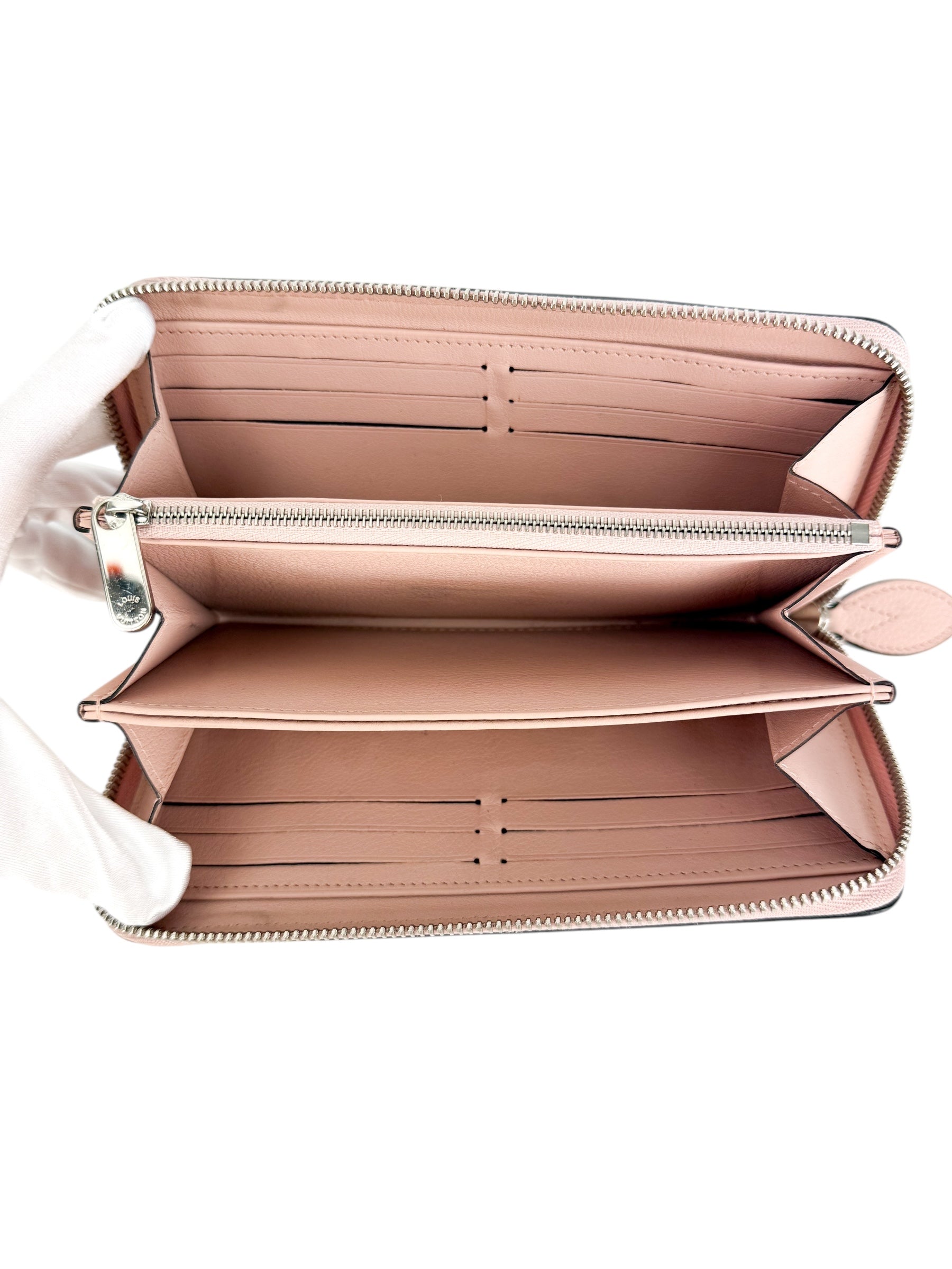 Louis Vuitton Pink Monogram Mahina Long Zippy Wallet