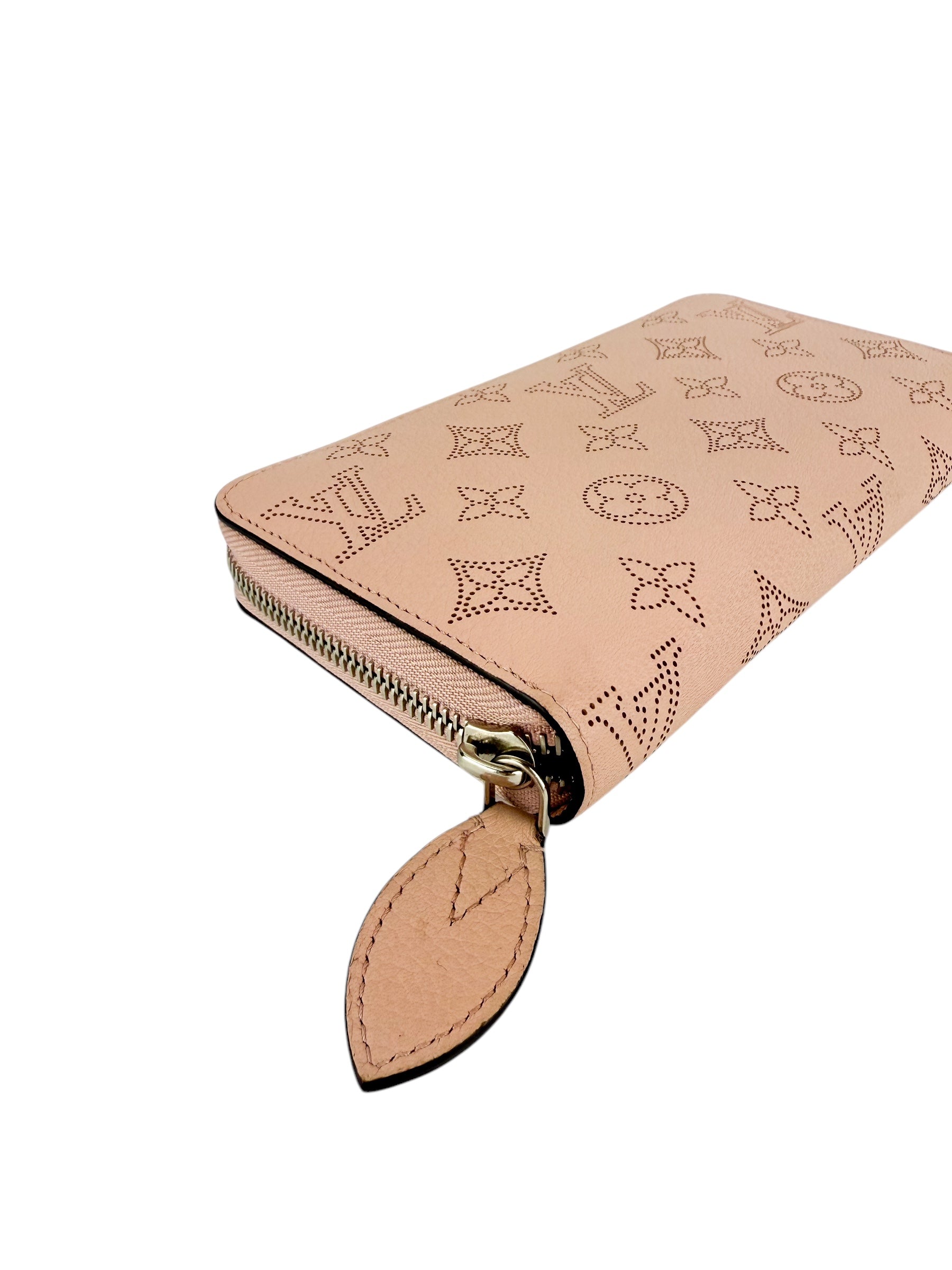 Louis Vuitton Pink Monogram Mahina Long Zippy Wallet