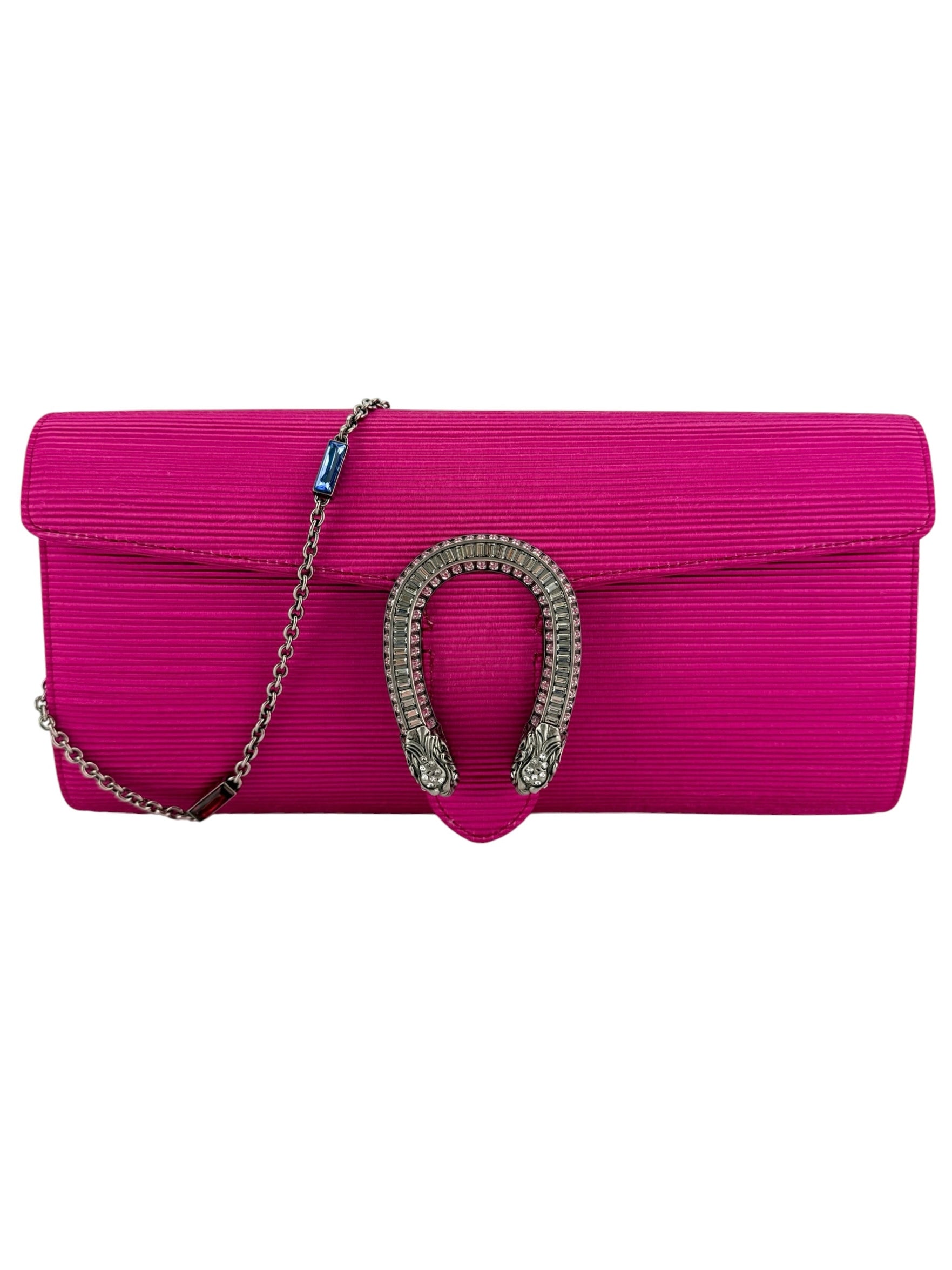 Gucci Dionysus Satin with Crystals Shoulder Bag Pink