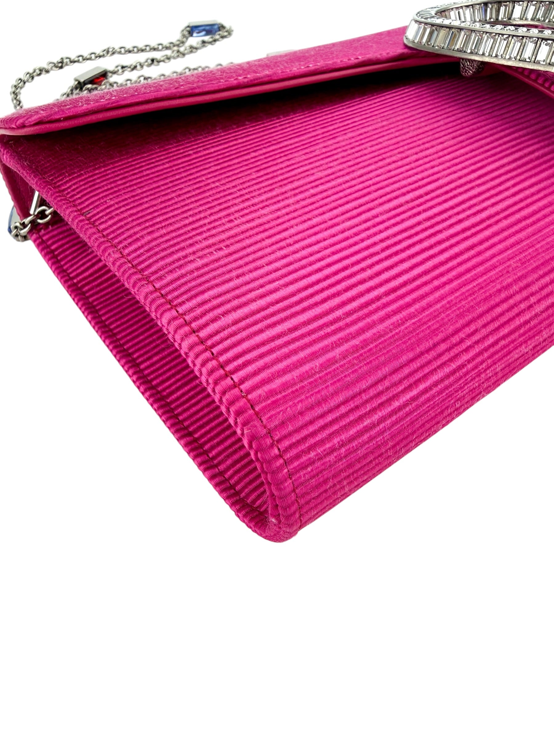Gucci Dionysus Satin with Crystals Shoulder Bag Pink