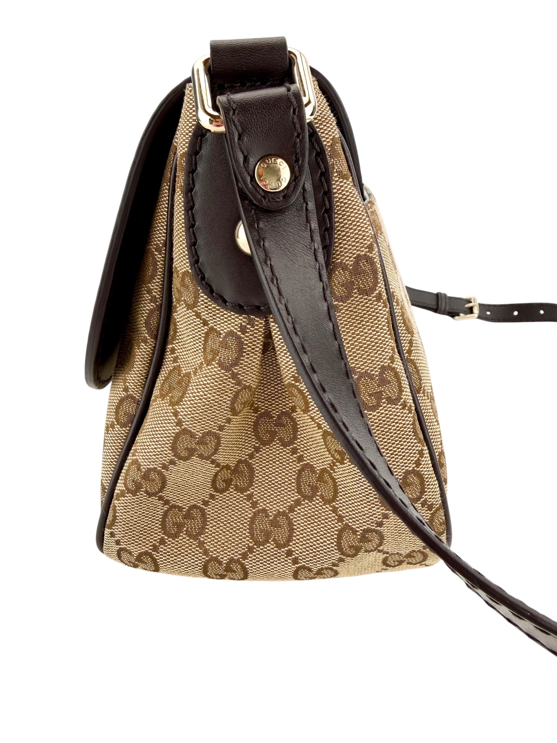Gucci GG Sukey Canvas Flap Crossbody Bag