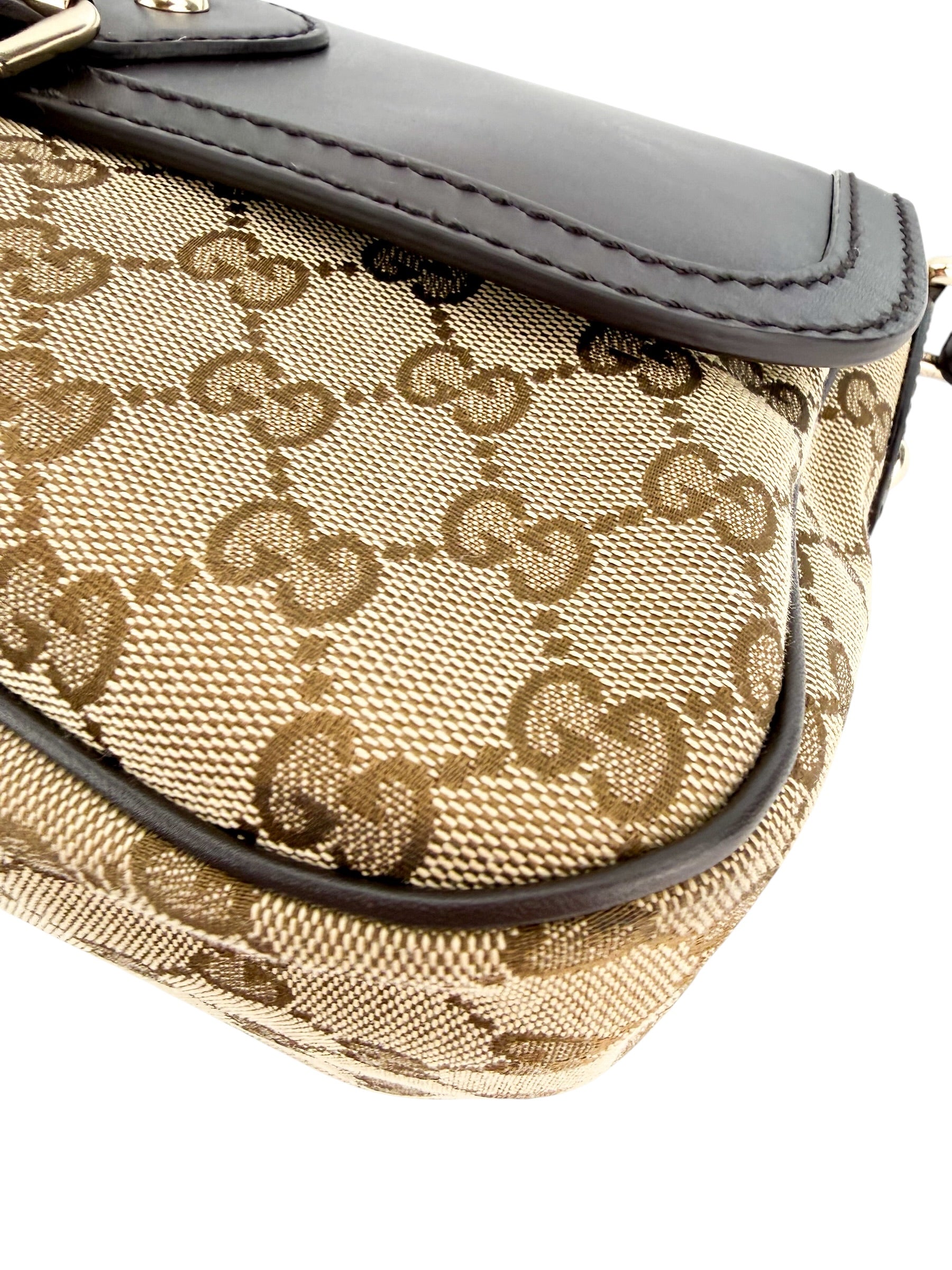 Gucci GG Sukey Canvas Flap Crossbody Bag