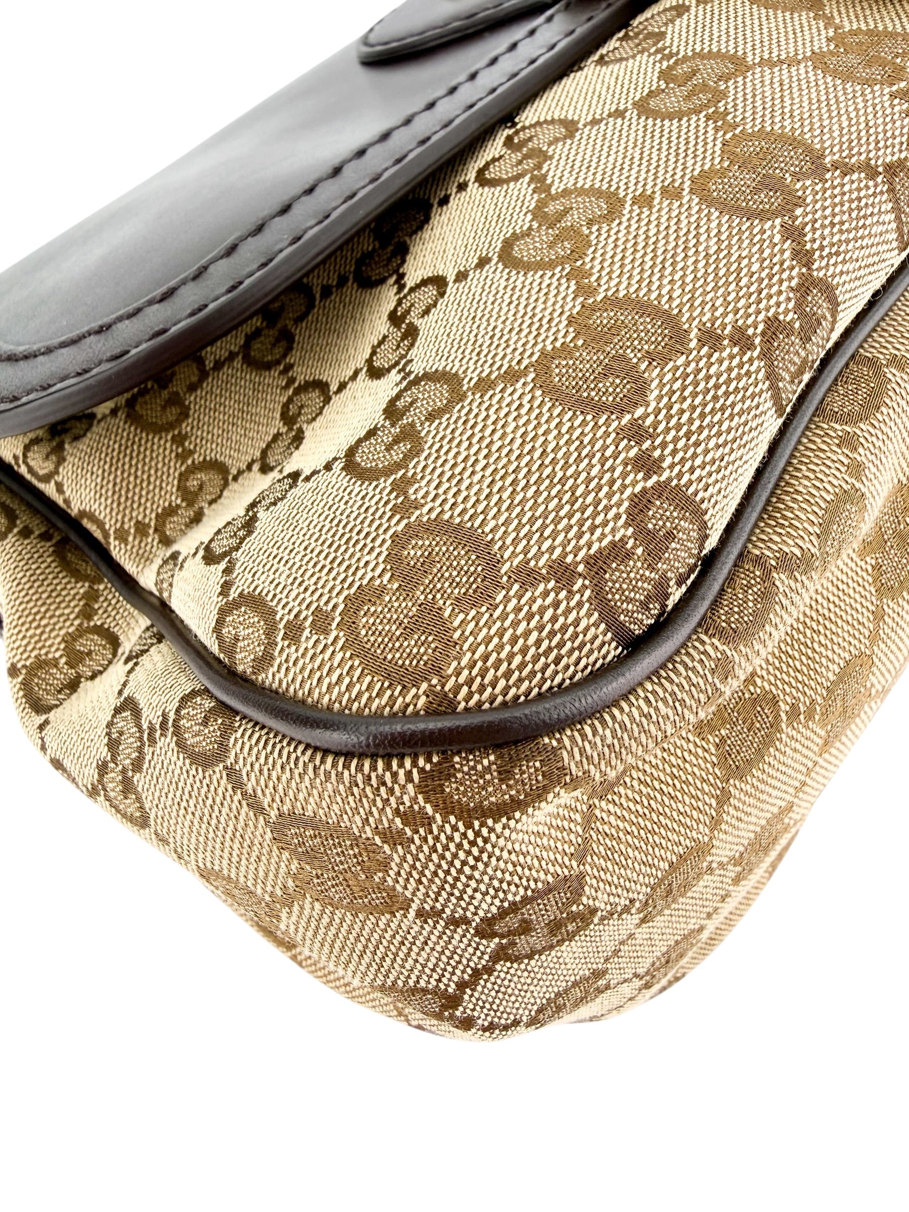 Gucci GG Sukey Canvas Flap Crossbody Bag