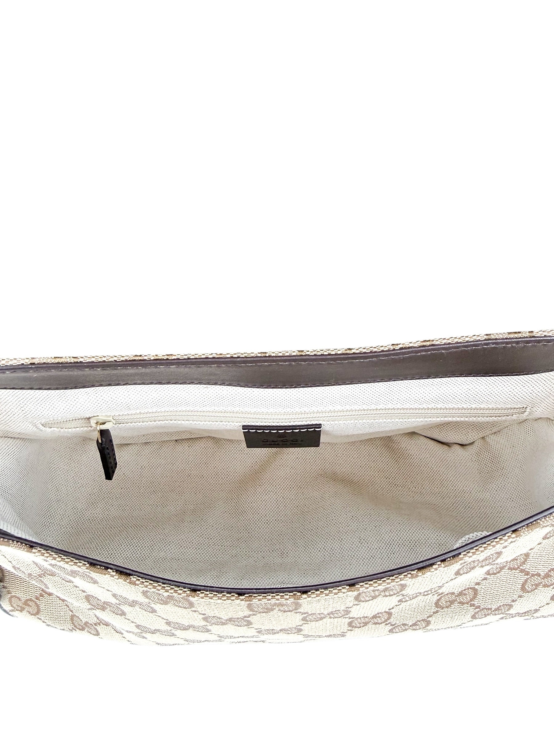 Gucci GG Sukey Canvas Flap Crossbody Bag