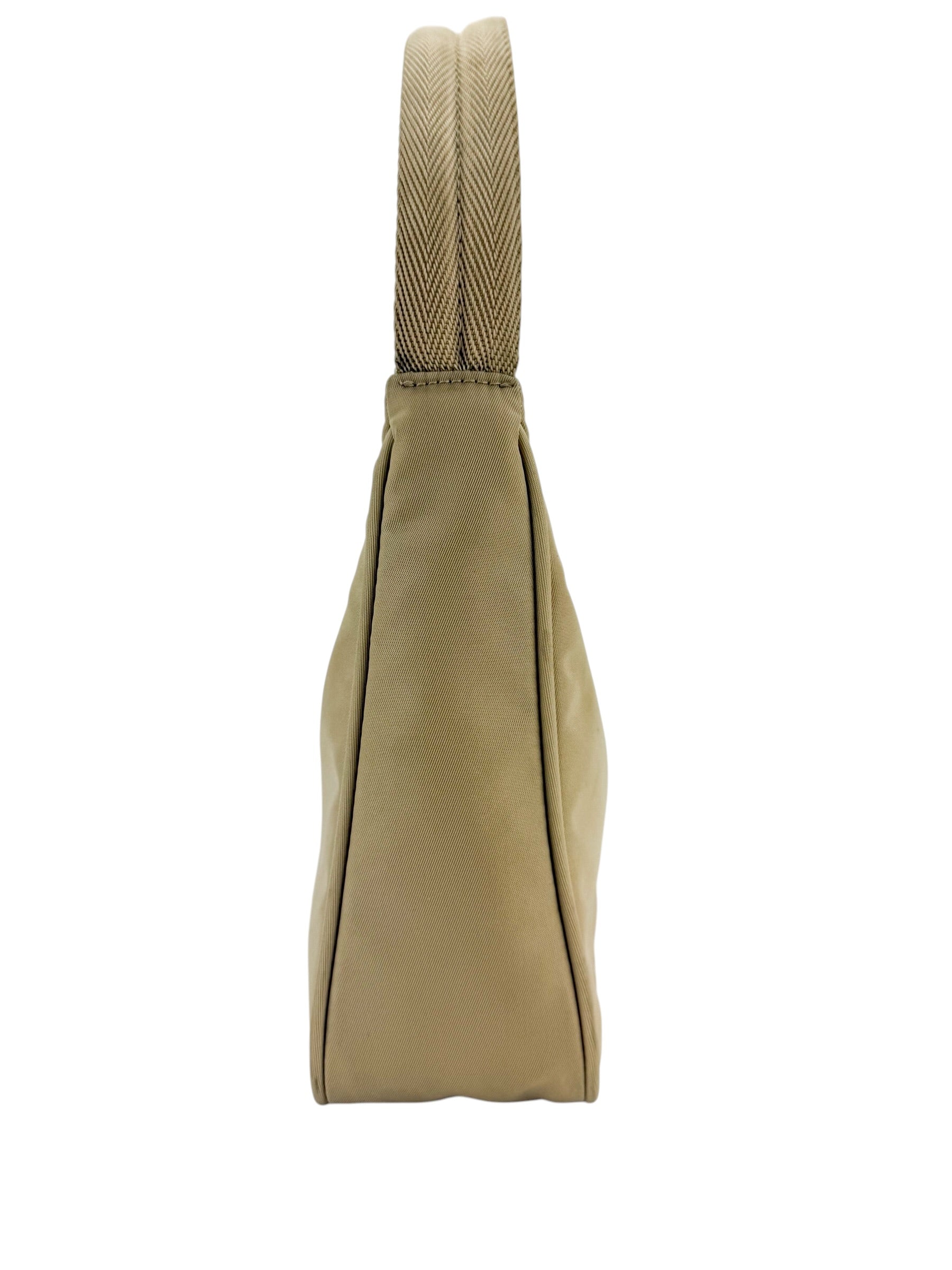 Prada Tessuto Nylon Mini Re-Edition 2000 Bag Beige