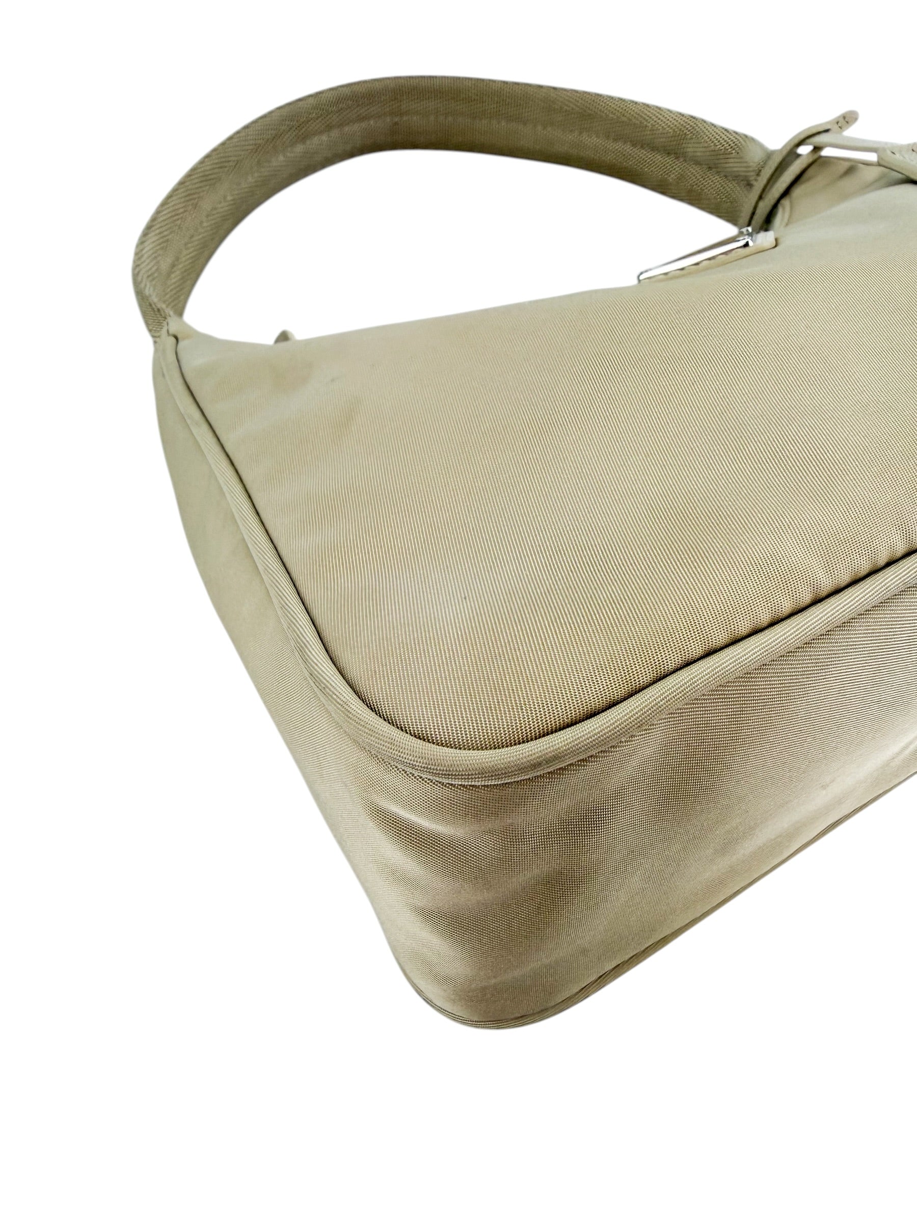 Prada Tessuto Nylon Mini Re-Edition 2000 Bag Beige