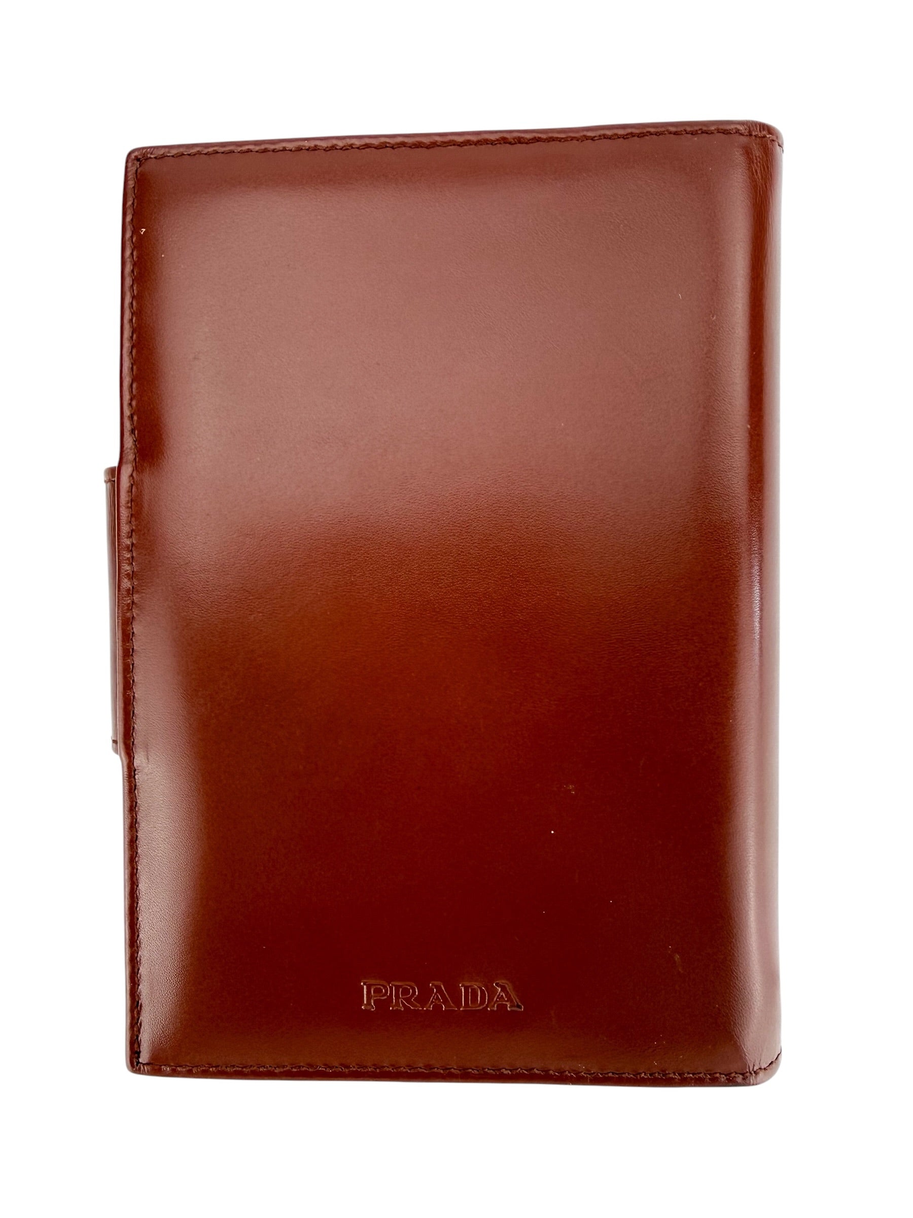 Prada Smooth Leather Agenda Brown (Full Set)