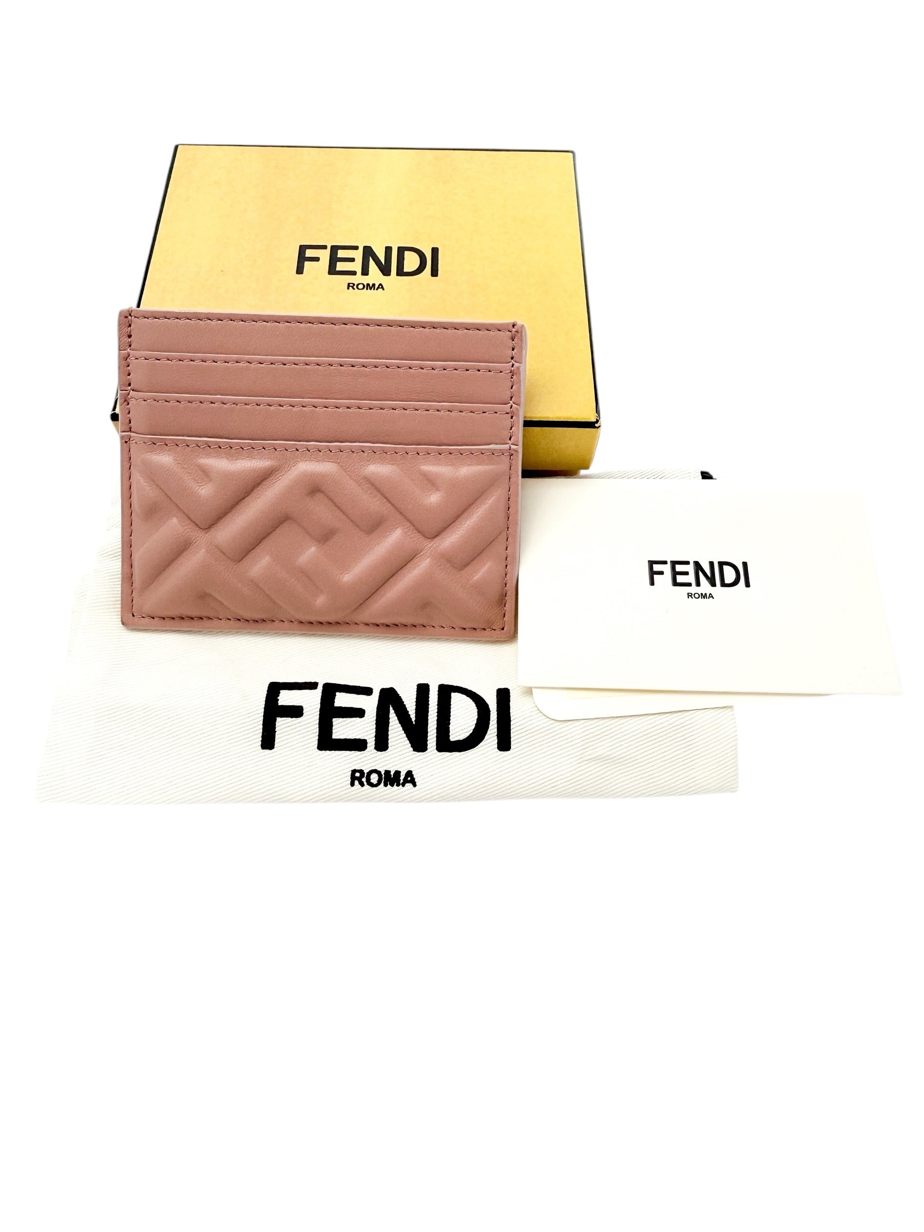 Fendi Baguette Card Case Beige (Full Set)