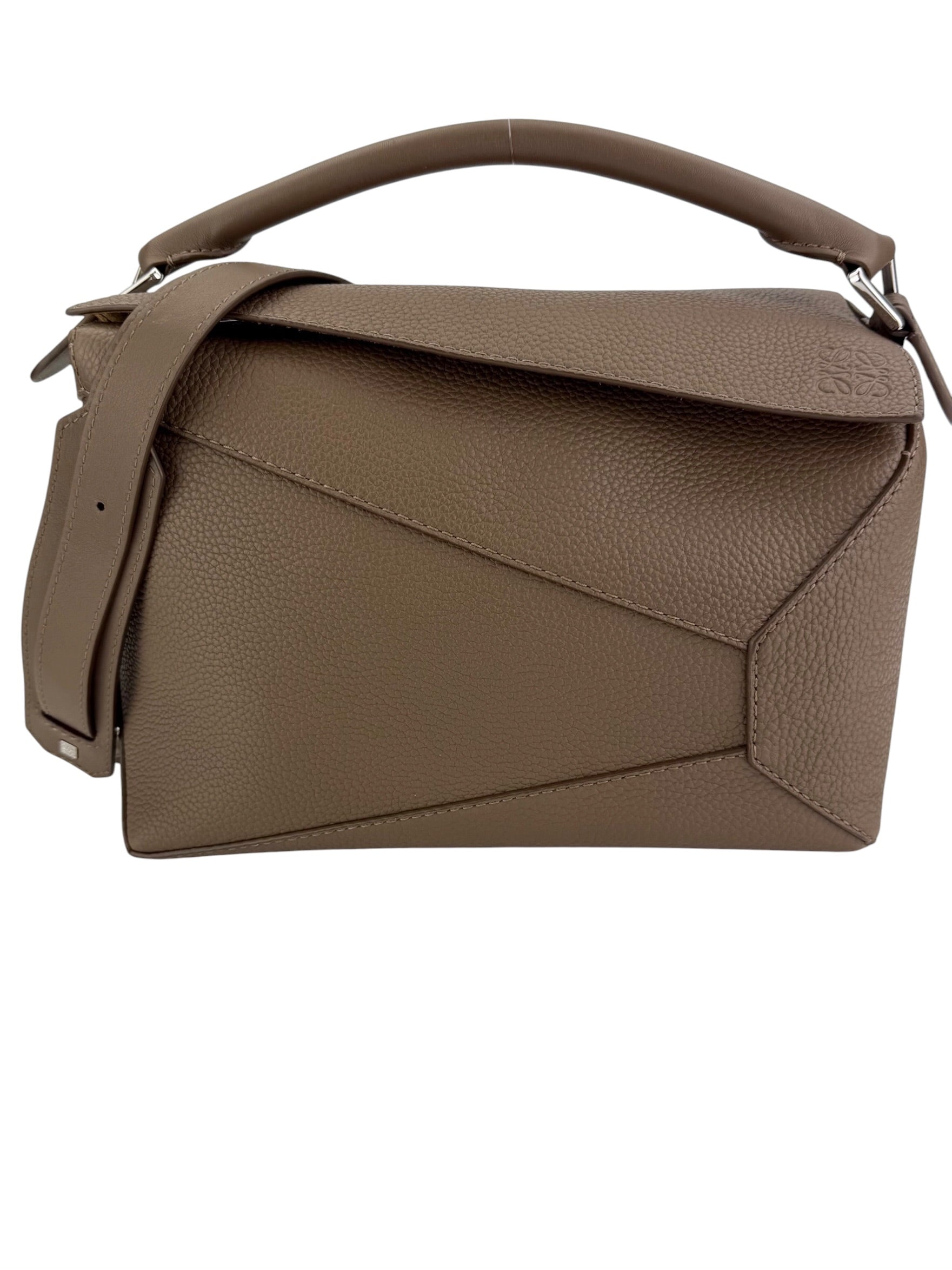 Loewe Calfskin Large Puzzle Bag Brown