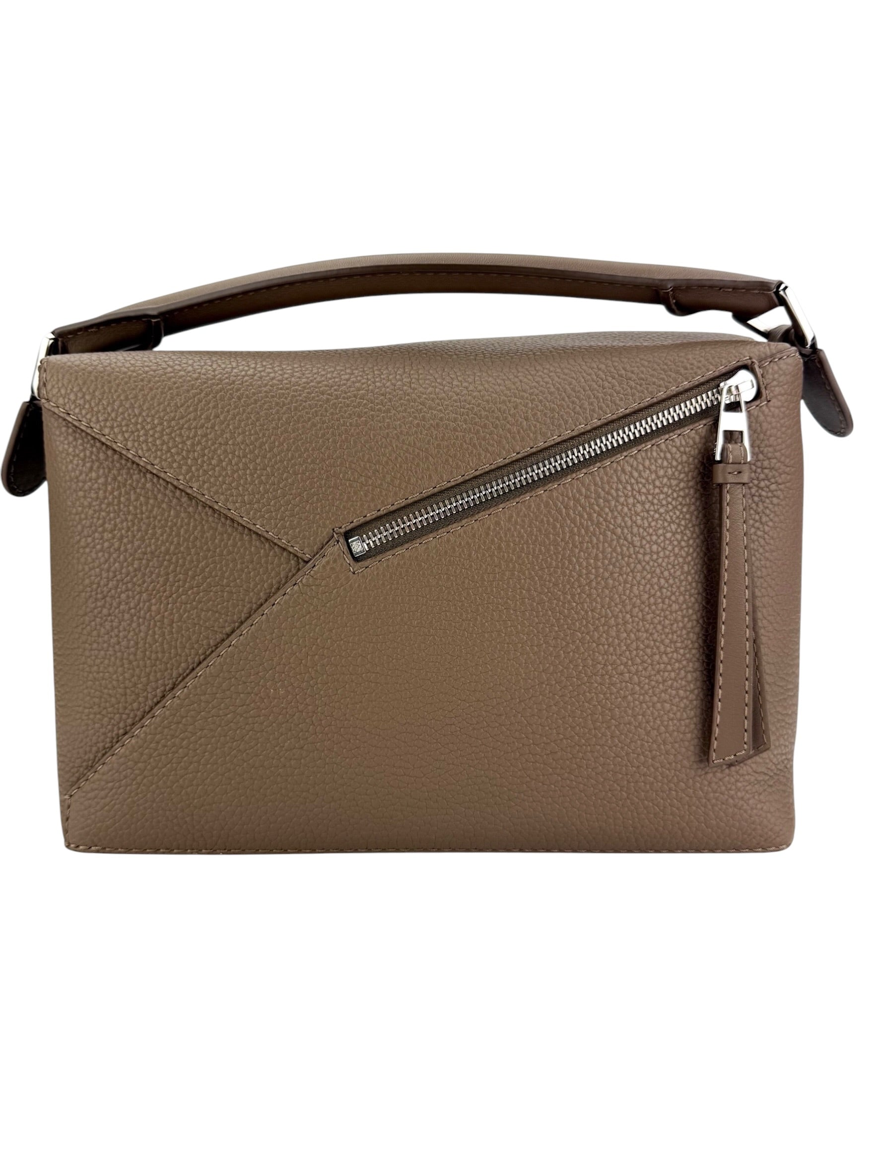 Loewe Calfskin Large Puzzle Bag Brown