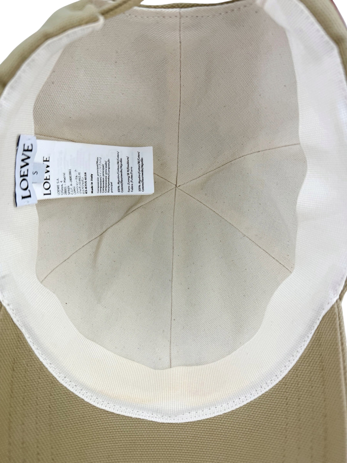 Loewe Baseball Hat Beige