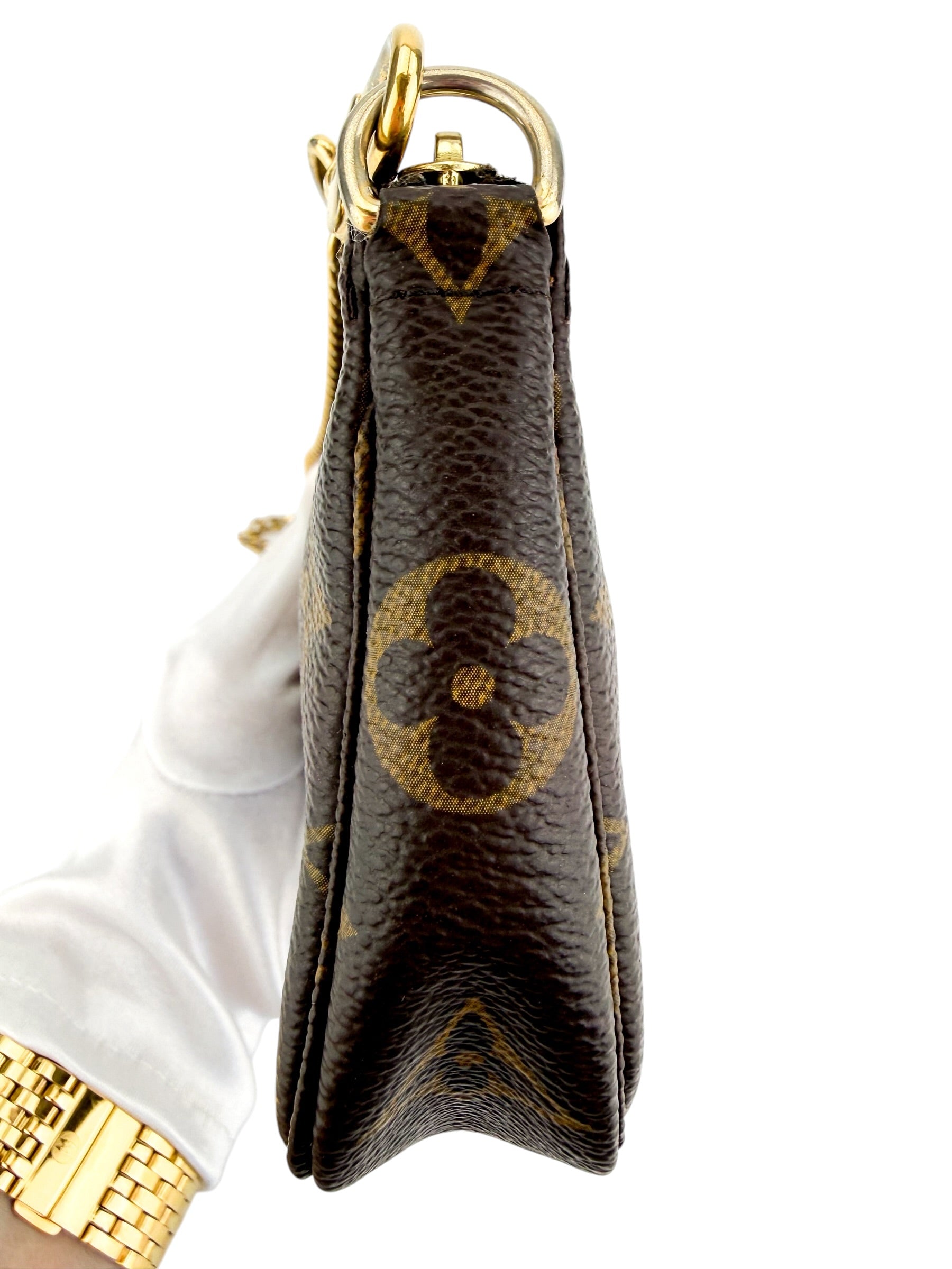 Louis Vuitton Monogram Mini Pochette Acessories (Full Set)