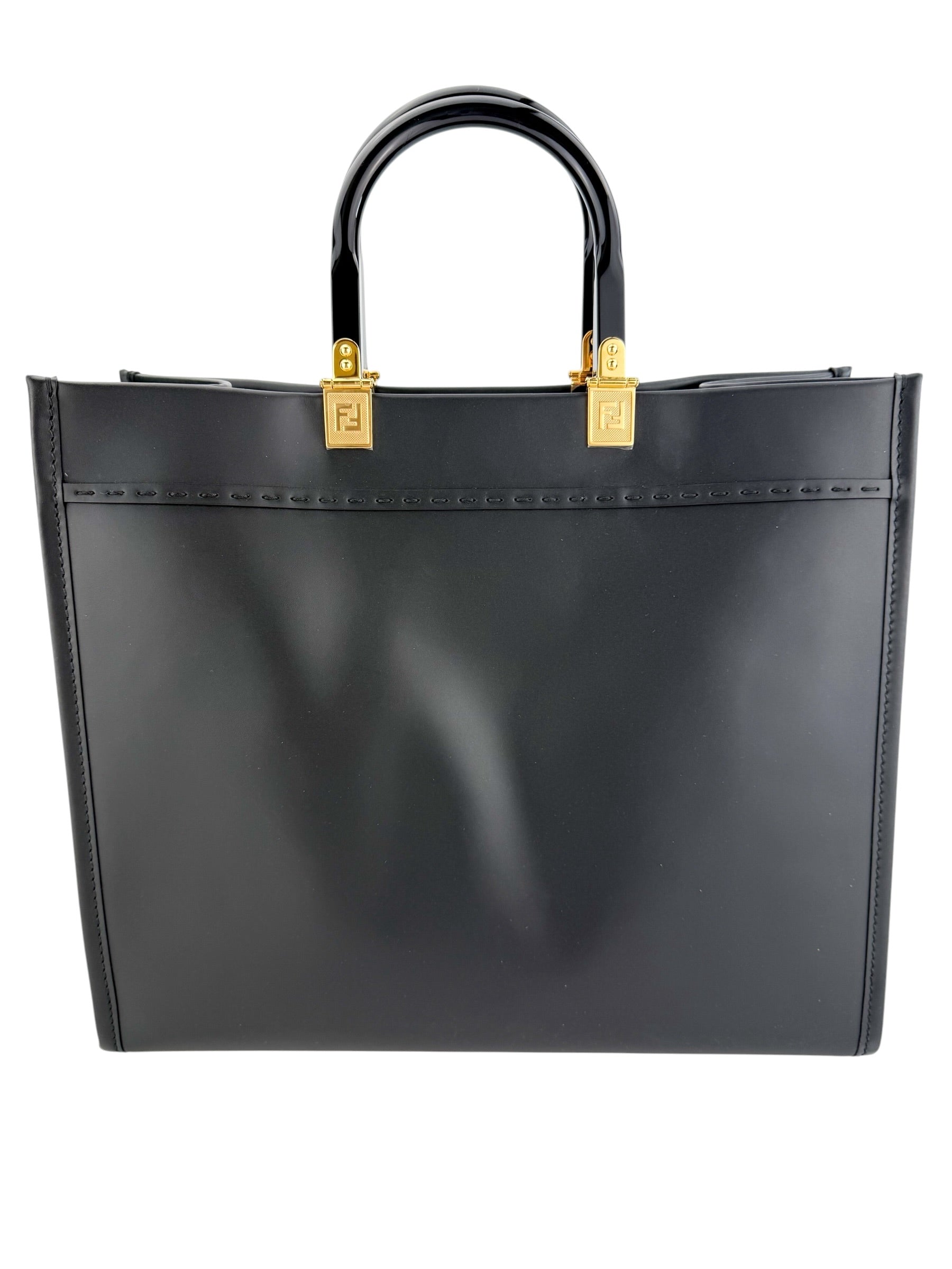 Fendi x Versace Vitello Grace Fendace FF Baroque Sunshine Shopper Tote