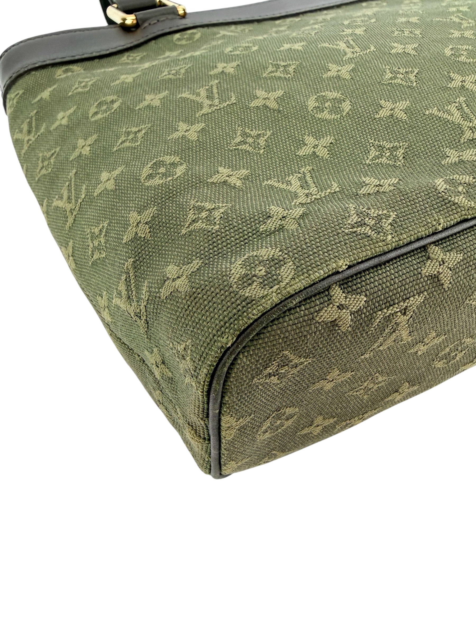 Louis Vuitton Vintage Mini Lin Sac Lucille PM Olive
