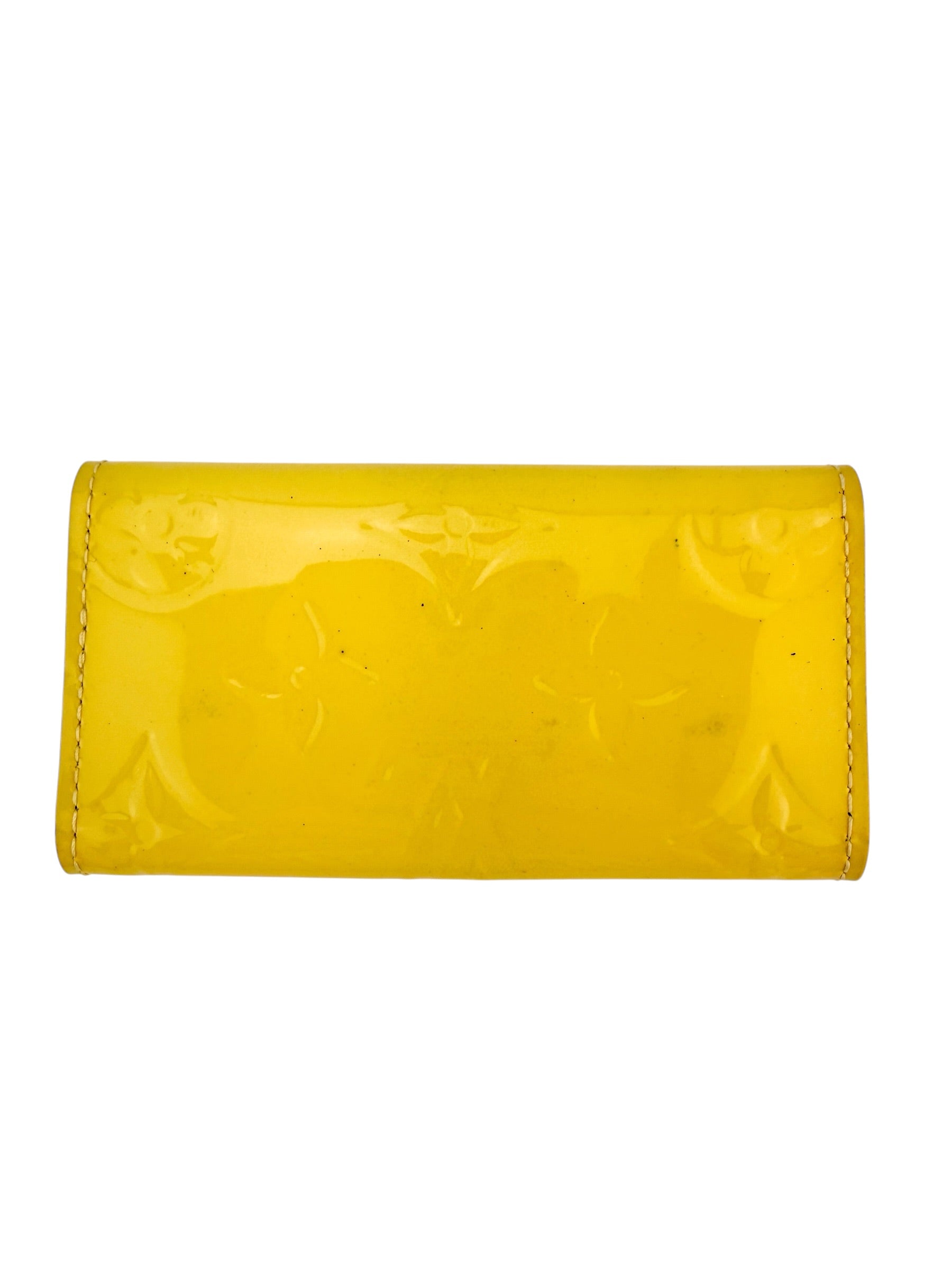 Louis Vuitton 4 Key Holder Vernis Yellow