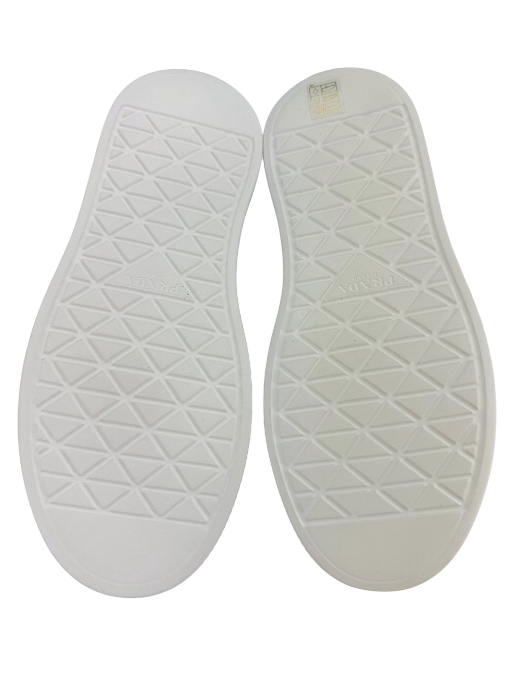 Prada Re-Nylon Gabardine Spazzolato Low Top Sneaker Size 38.5 (NIB)