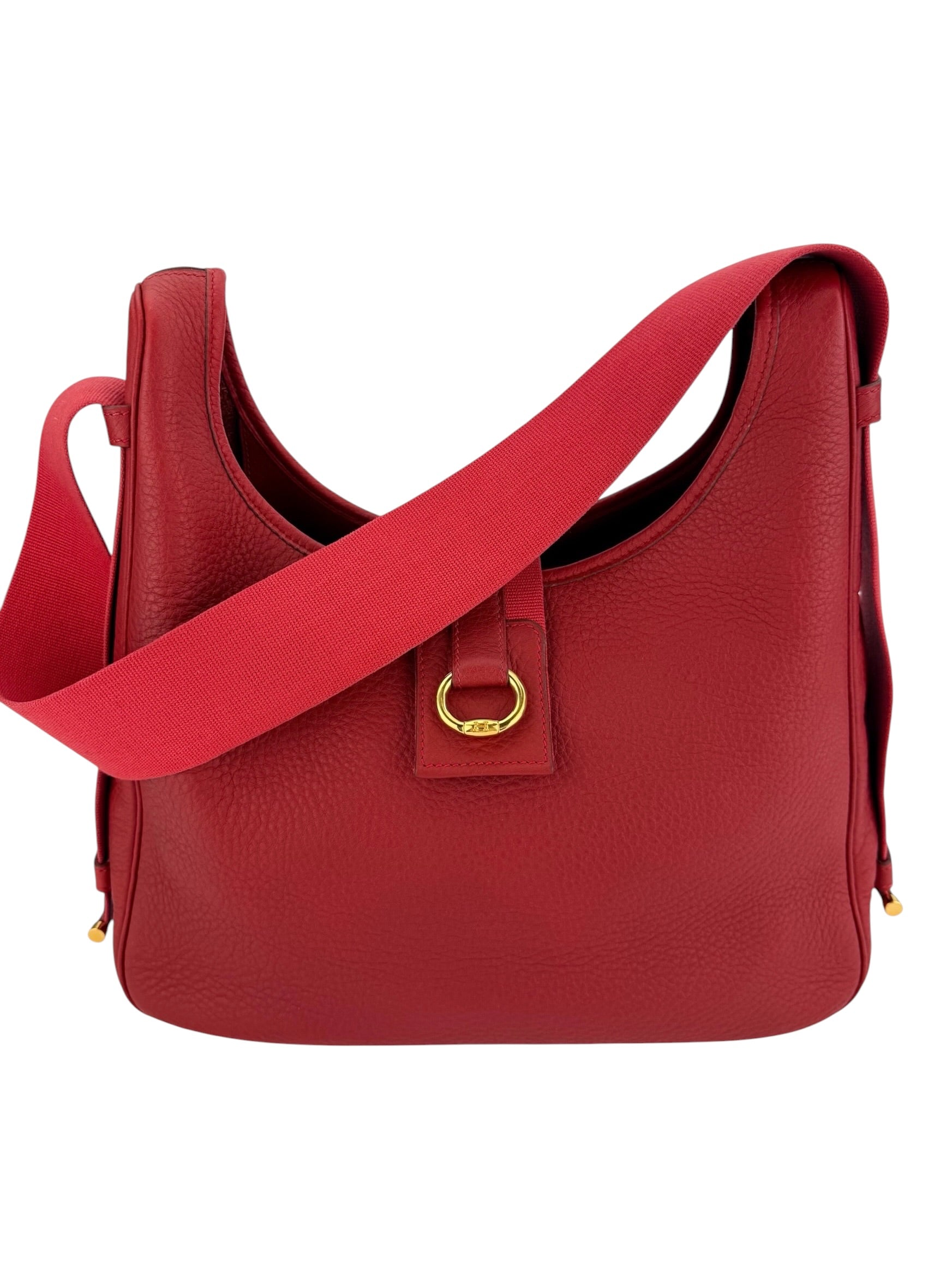 Hermes Tsako Clemence Rouge Vif Stamp Square A (1997)