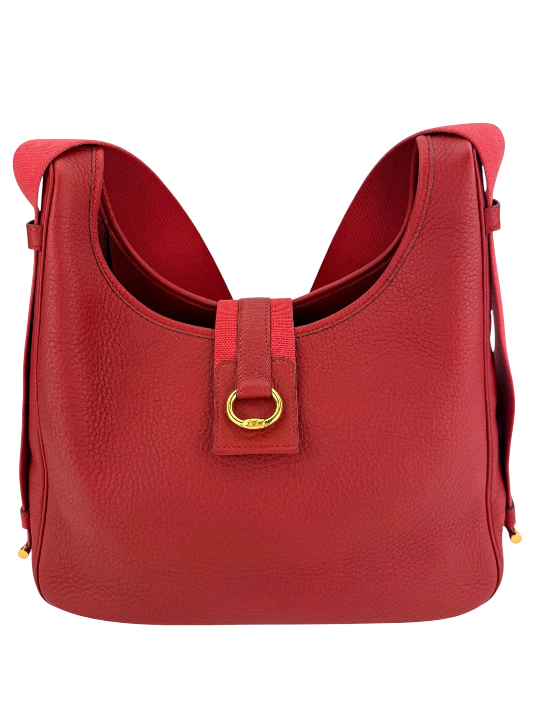 Hermes Tsako Clemence Rouge Vif Stamp Square A (1997)