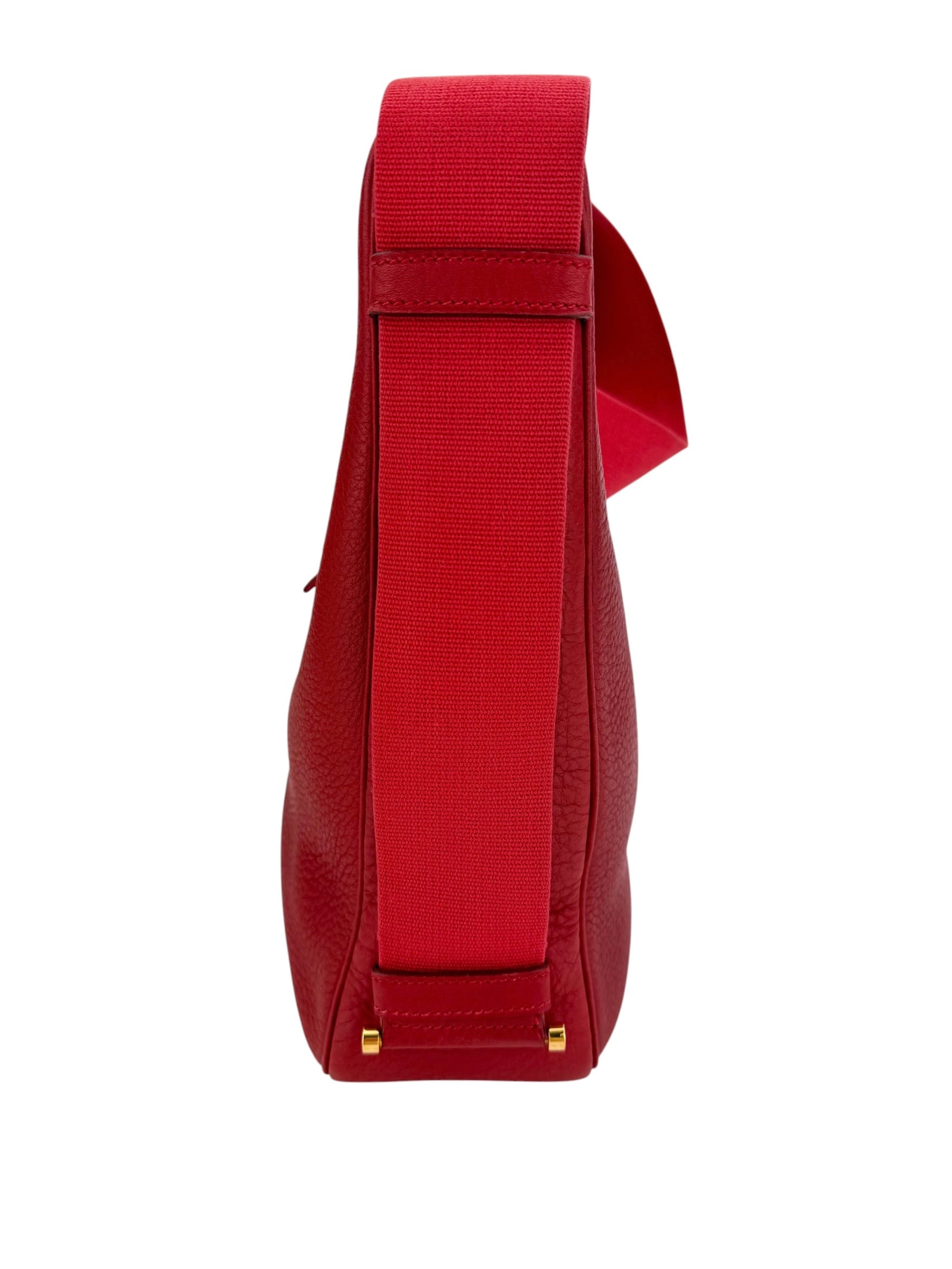 Hermes Tsako Clemence Rouge Vif Stamp Square A (1997)