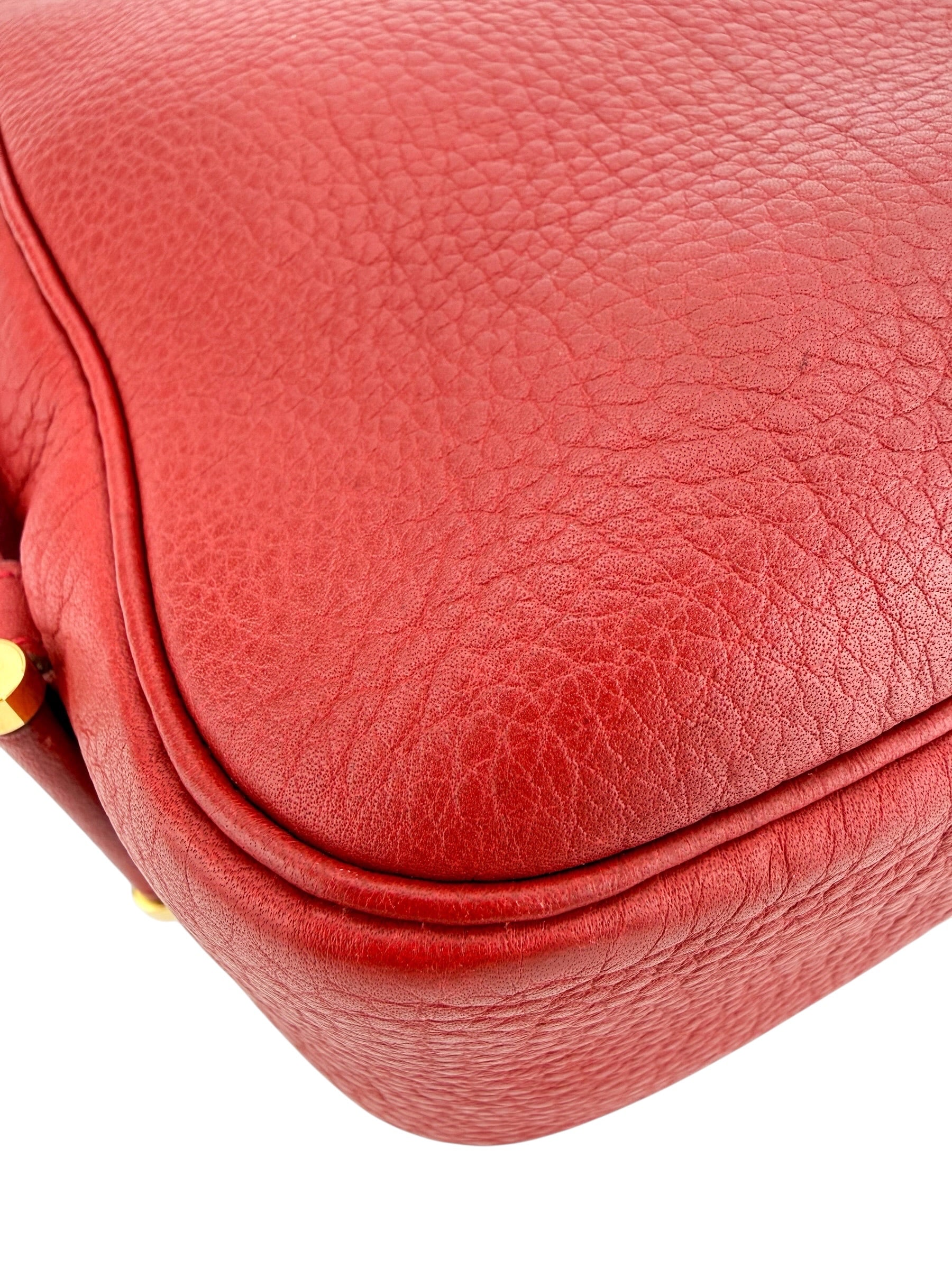 Hermes Tsako Clemence Rouge Vif Stamp Square A (1997)