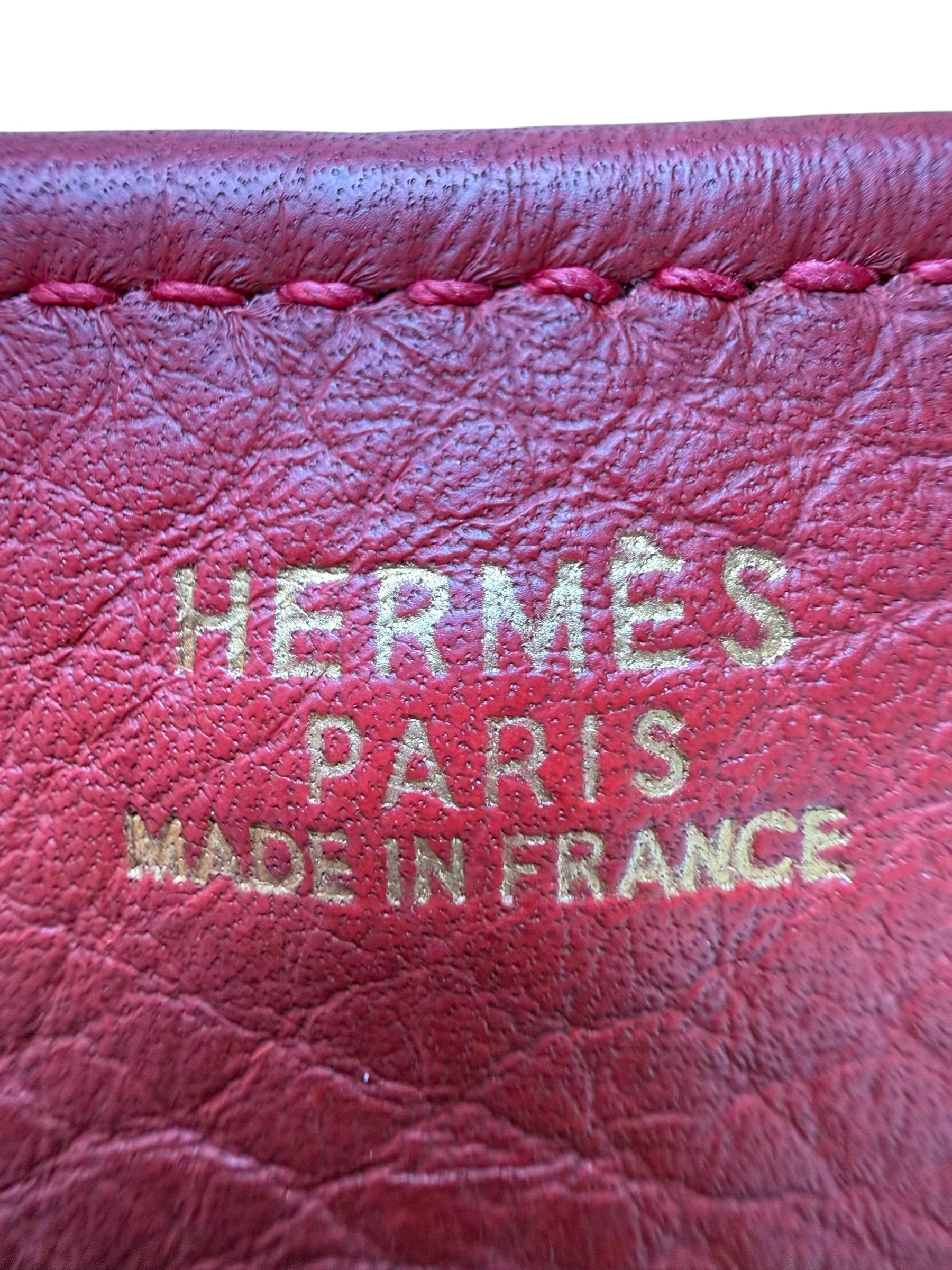 Hermes Tsako Clemence Rouge Vif Stamp Square A (1997)