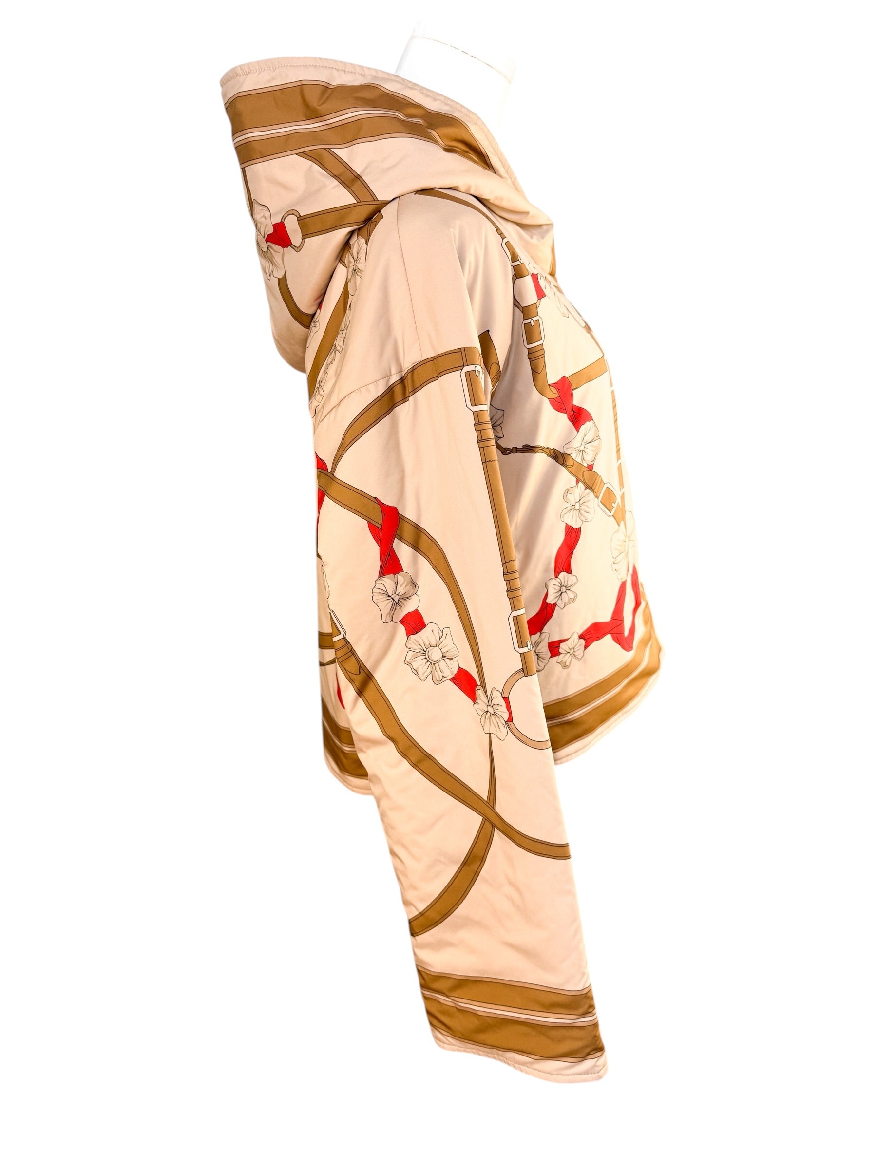 Hermes Grand Manege Reversible Jacket Beige Albinos Size FR 36