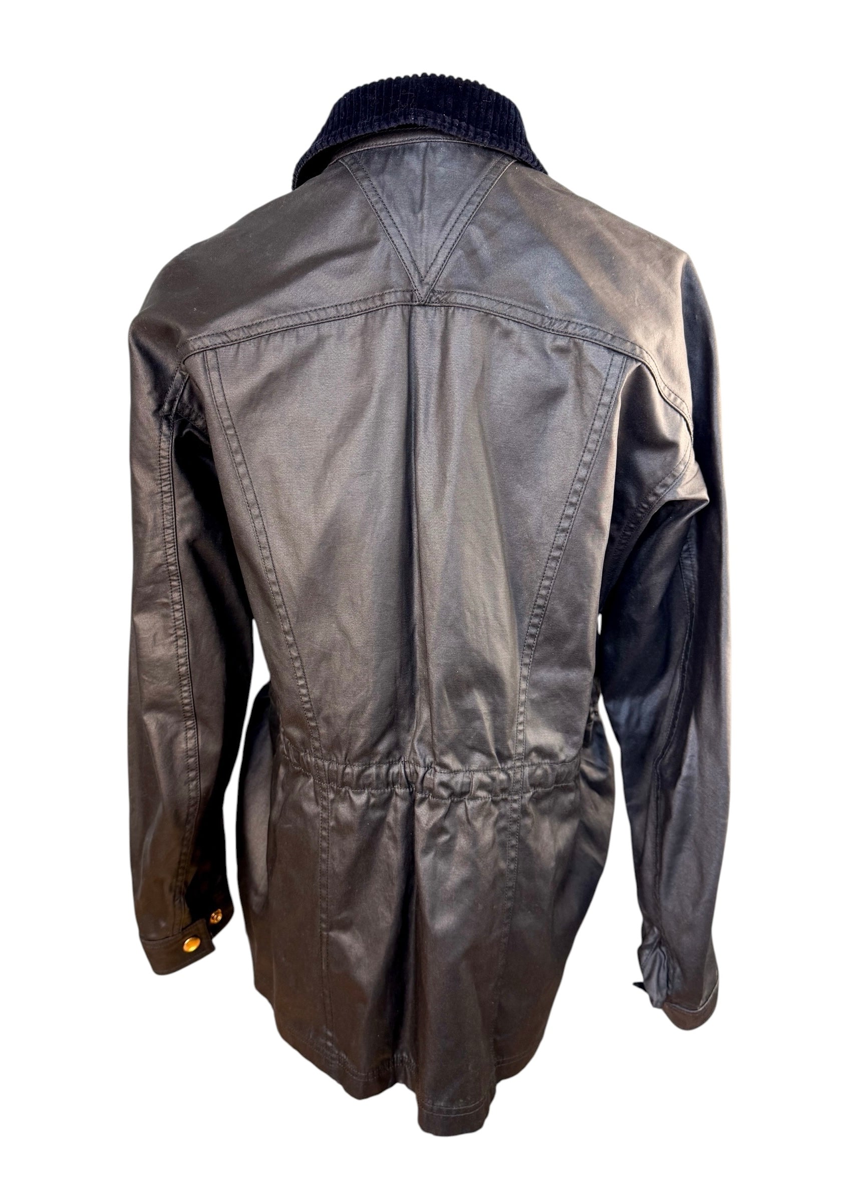 Bottega Veneta Coated Cotton Short Parka Black Size XS (Fits like S)