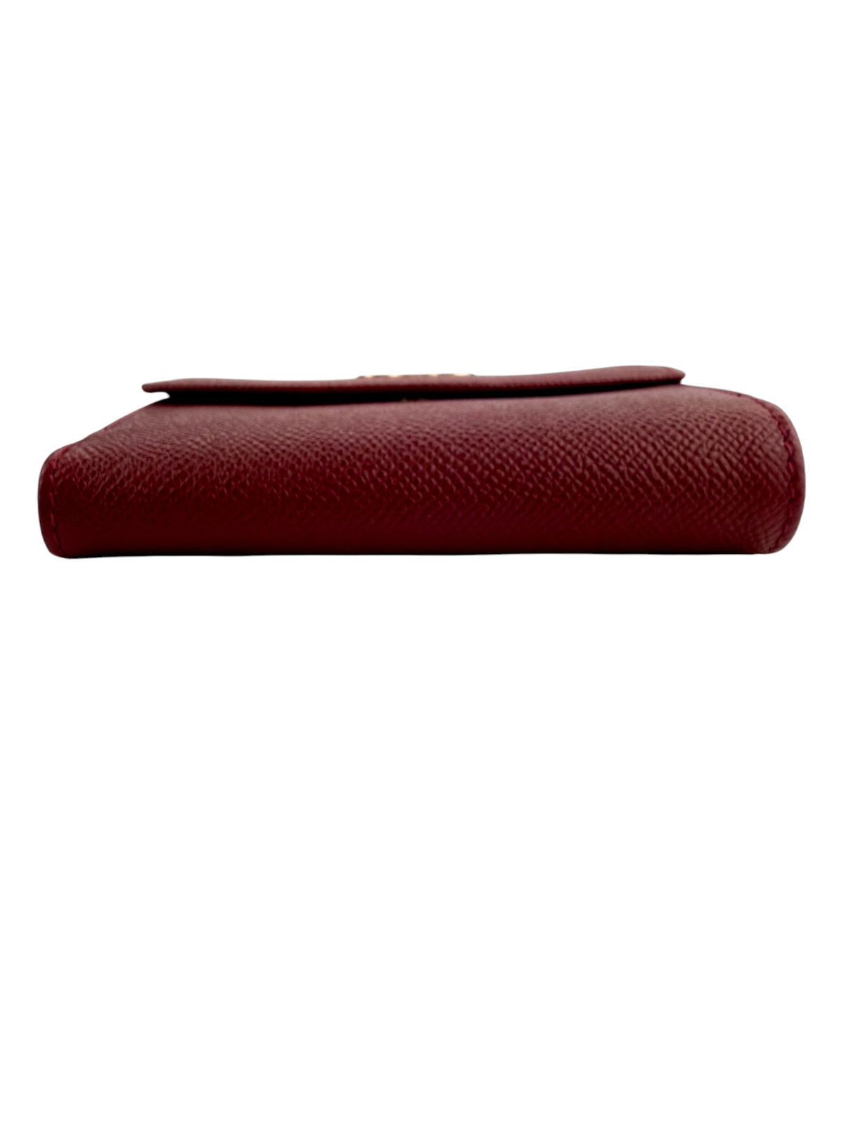 Ferragamo Gancini Compact Wallet Burgundy (NIB Full Set)