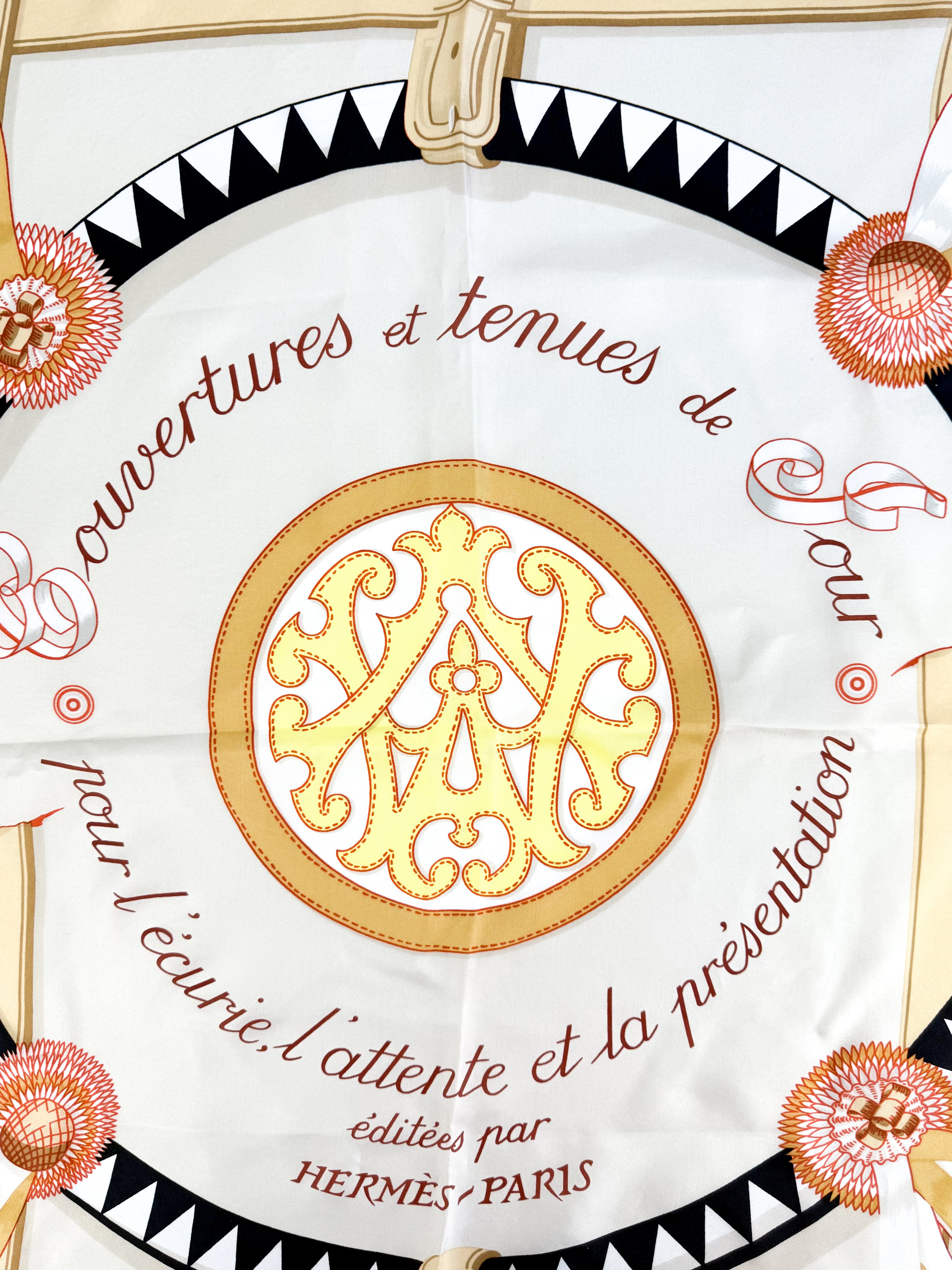 Hermes Couvertures Et Tenues De Jour Silk Scarf 140