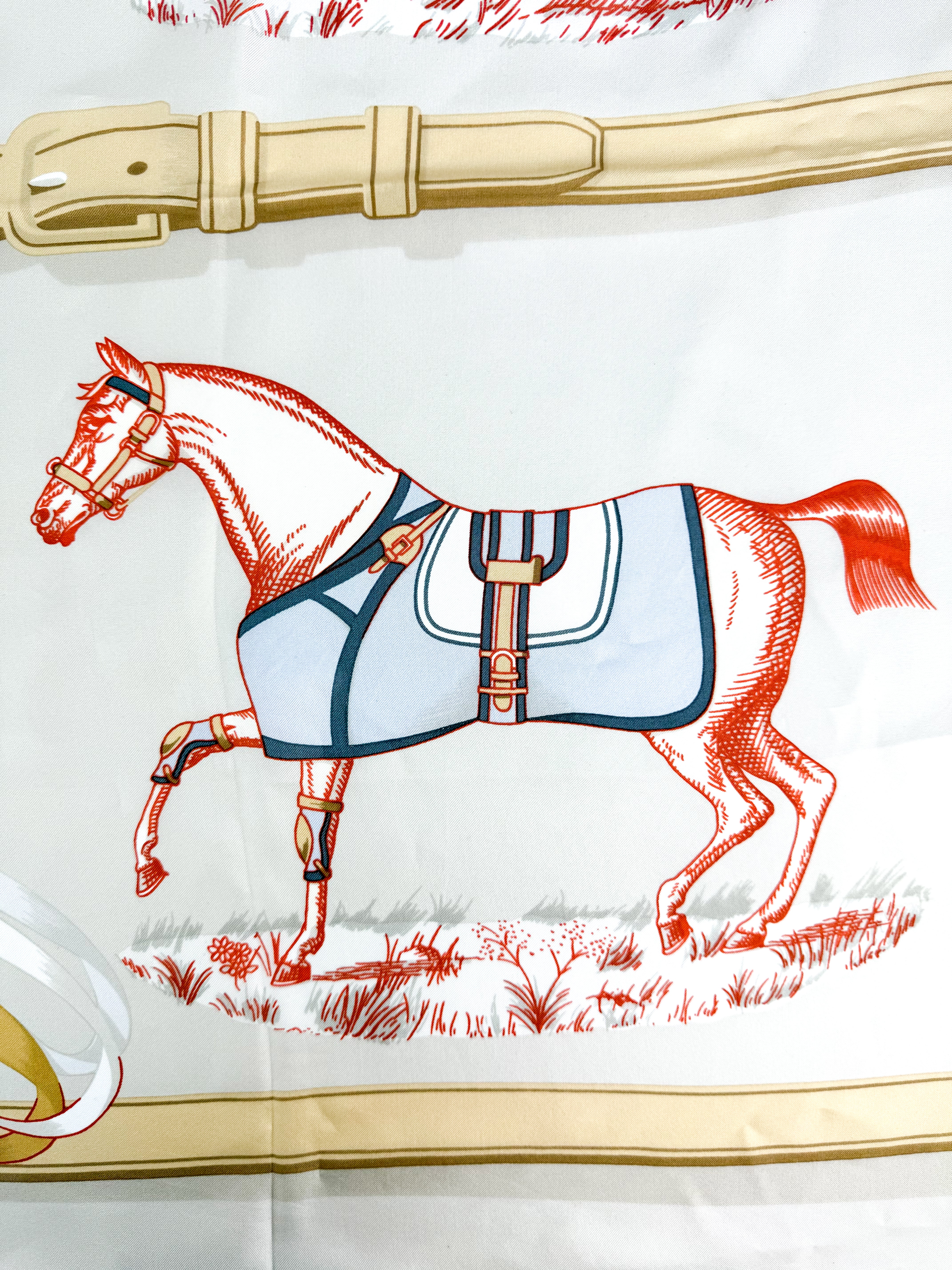 Hermes Couvertures Et Tenues De Jour Silk Scarf 140