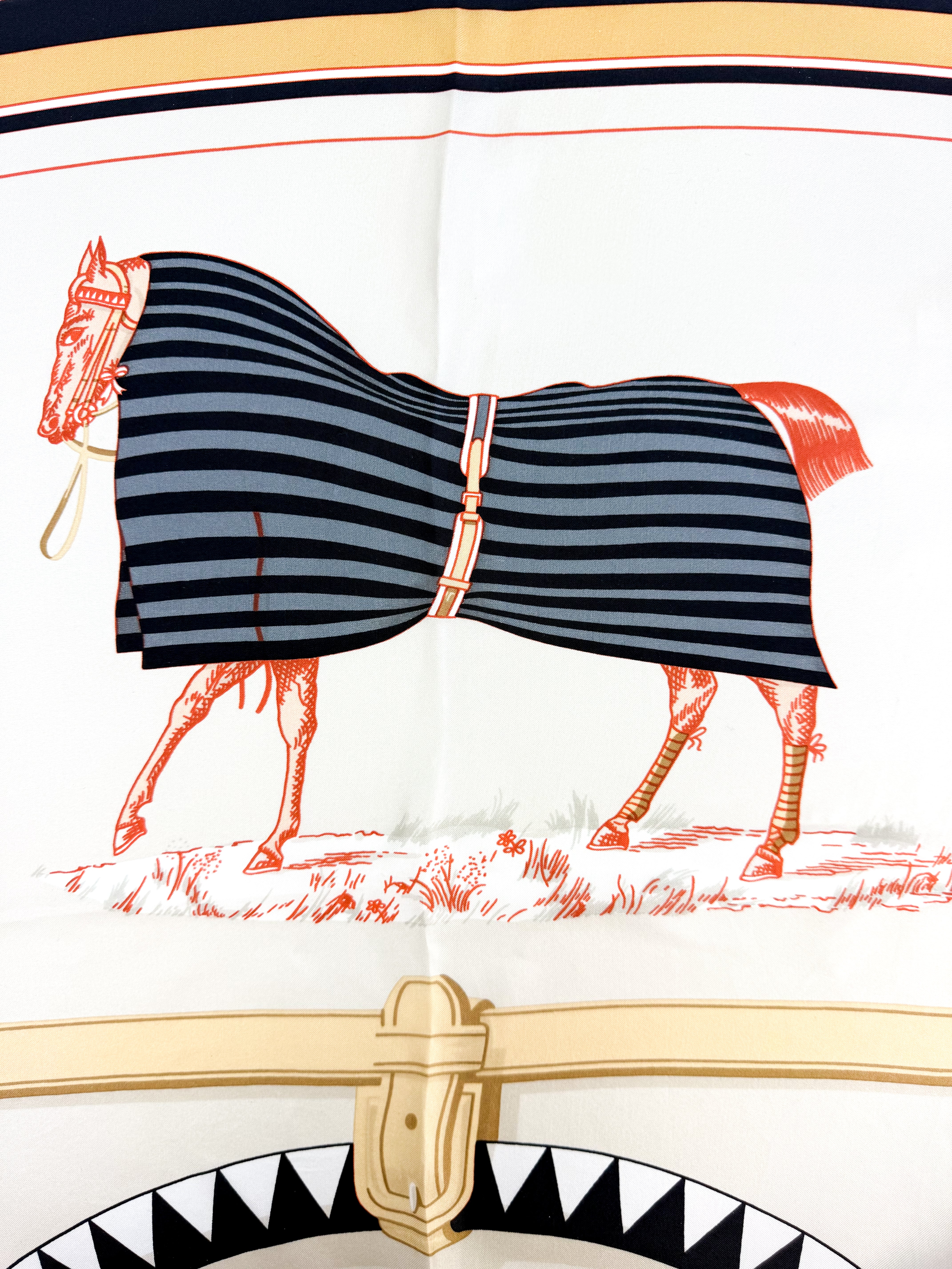 Hermes Couvertures Et Tenues De Jour Silk Scarf 140