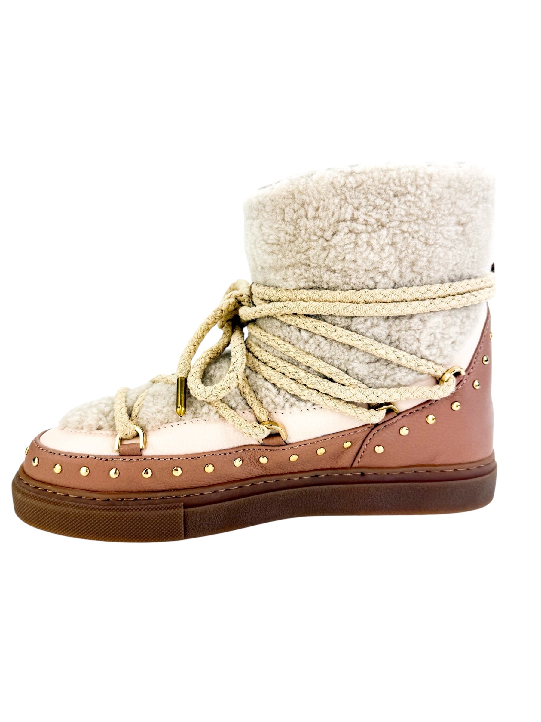 Inuikii Curly Rock Studded Shearling Boots (Fits Size 38)