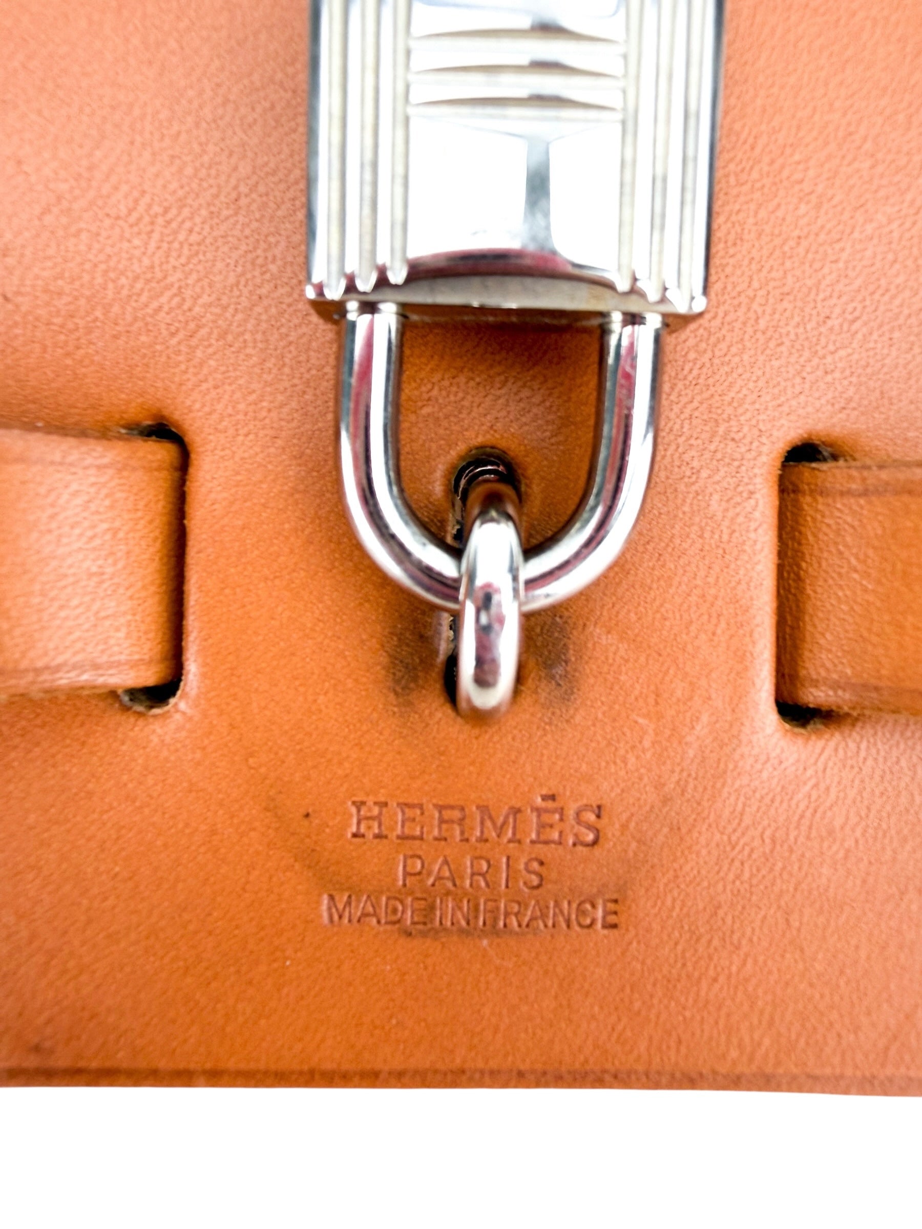Hermes Herbag Toile Calfskin Backpack
