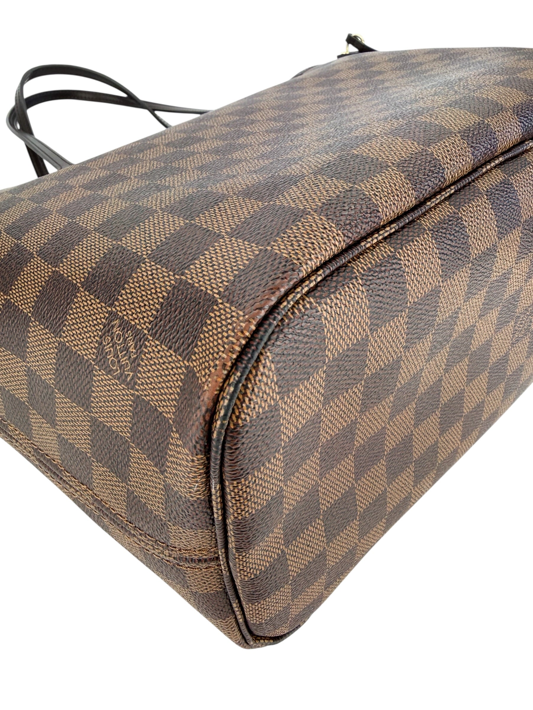 Louis Vuitton Damier Ebene Neverfull MM w/ Pouchette