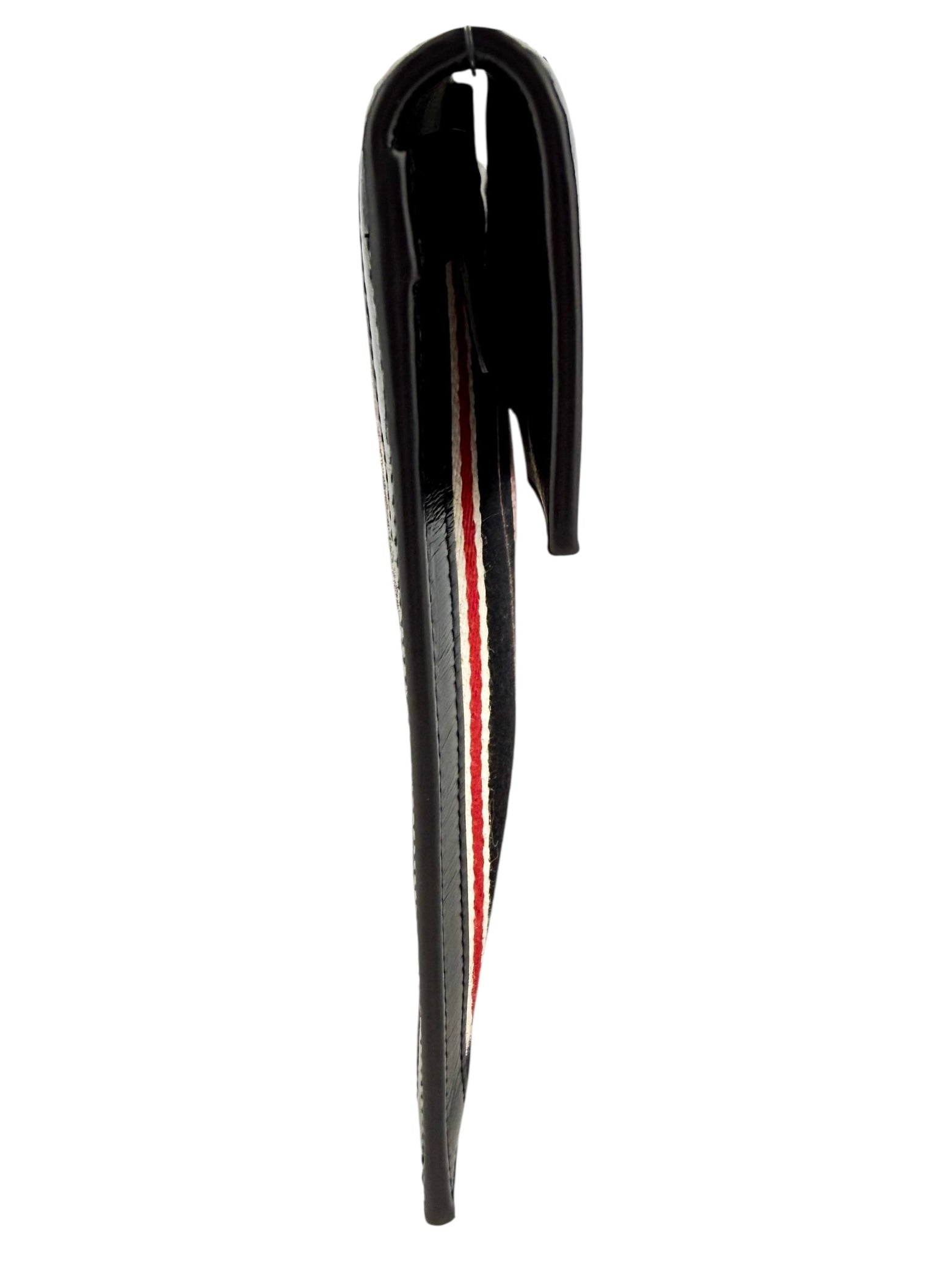 Saint Laurent Striped Uptown Clutch Black (Full Set)