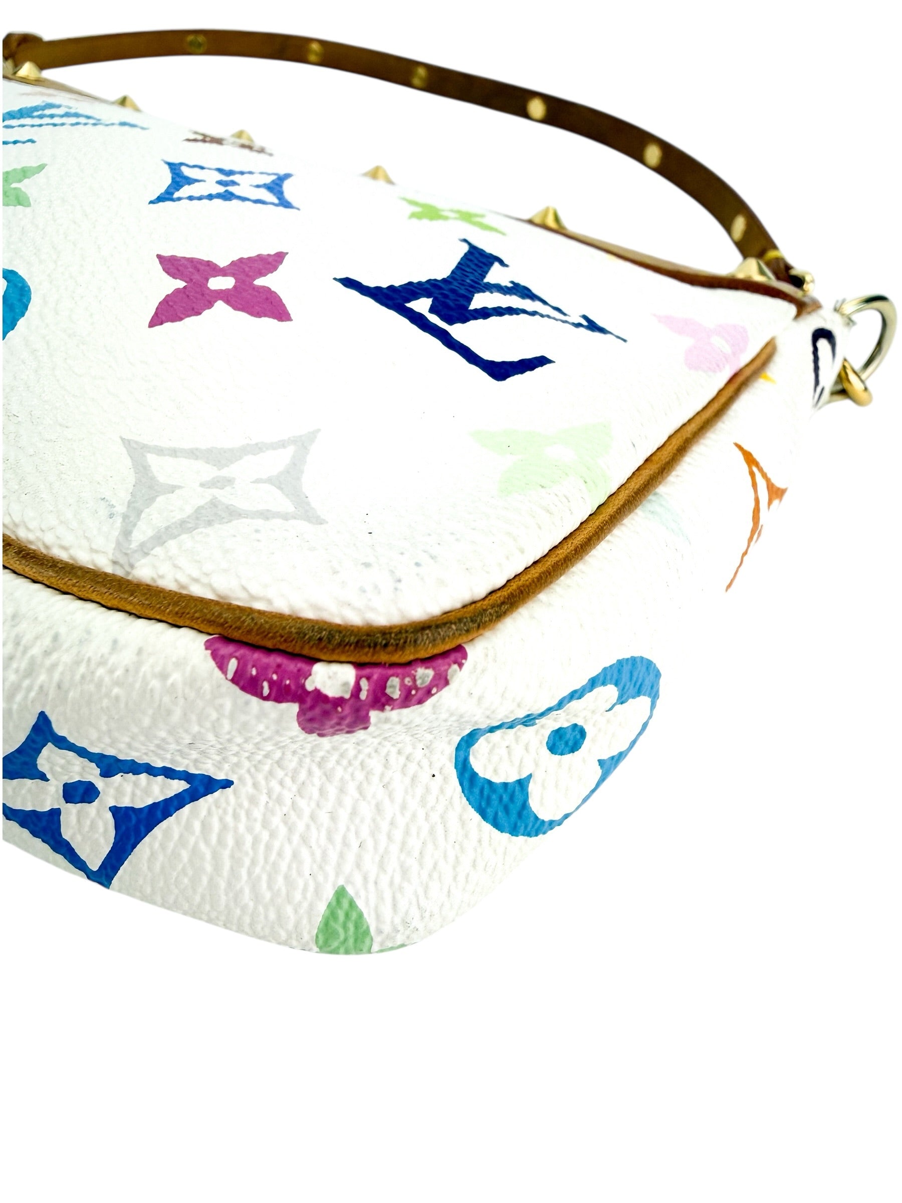 Louis Vuitton Monogram Multicolore Pochette Accessories White