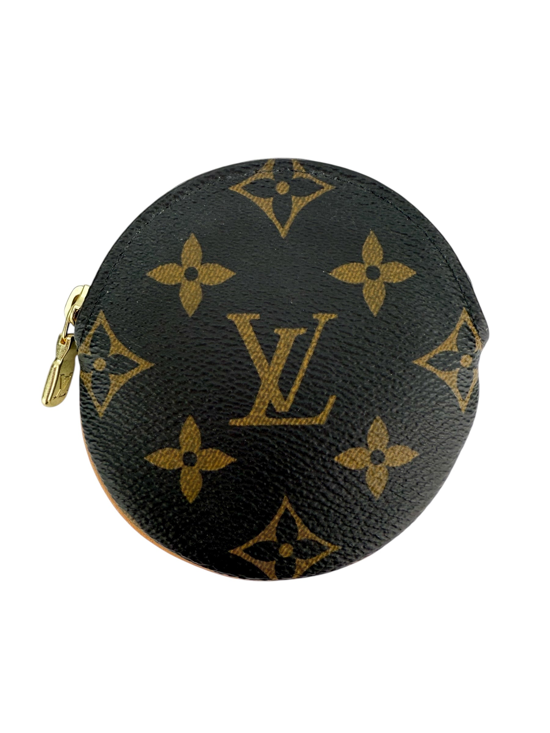 Louis Vuitton Monogram Round Coin Purse (Full Set)