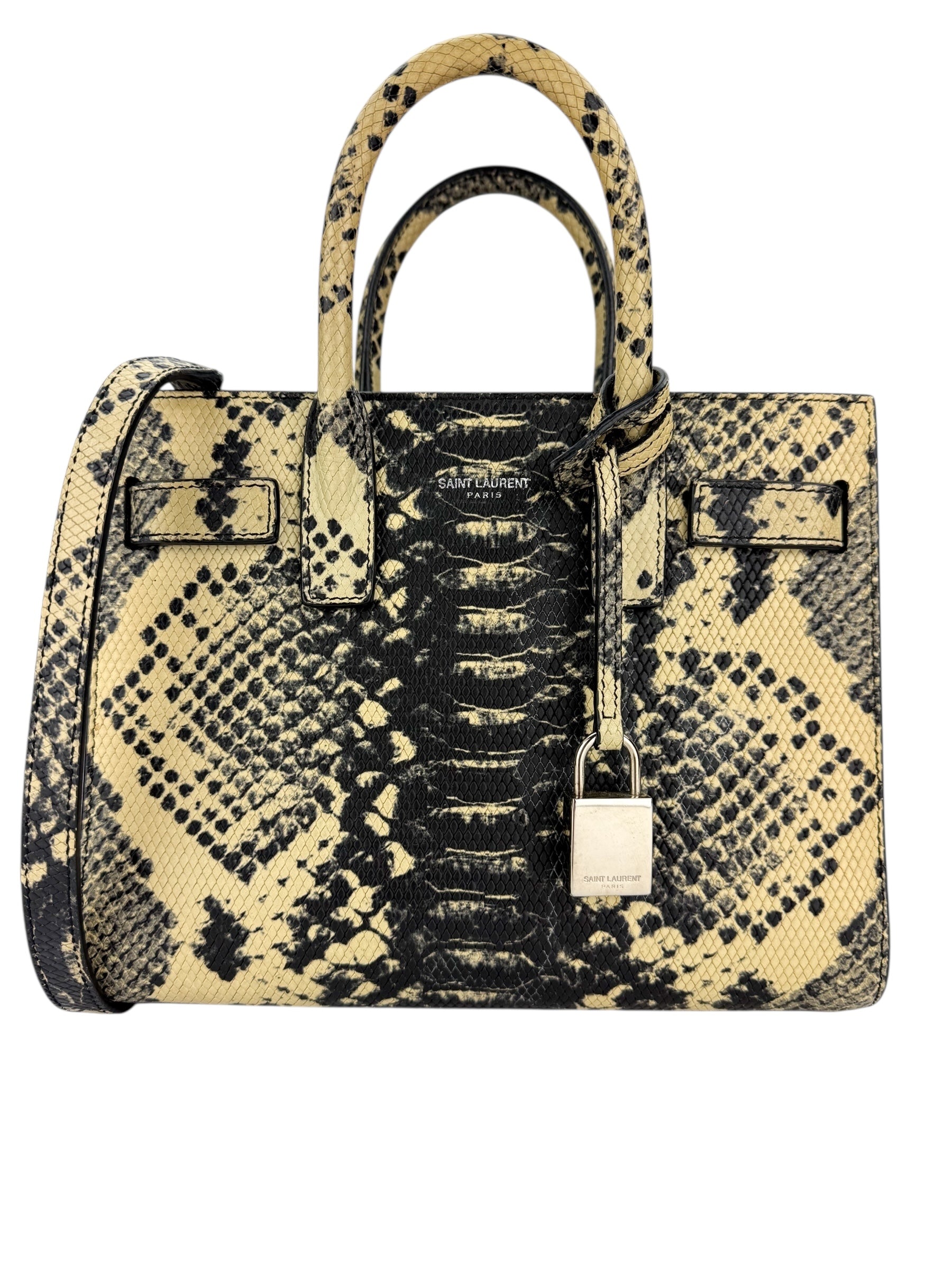 Saint Laurent Nano Sac De Jour Embossed Snake Print