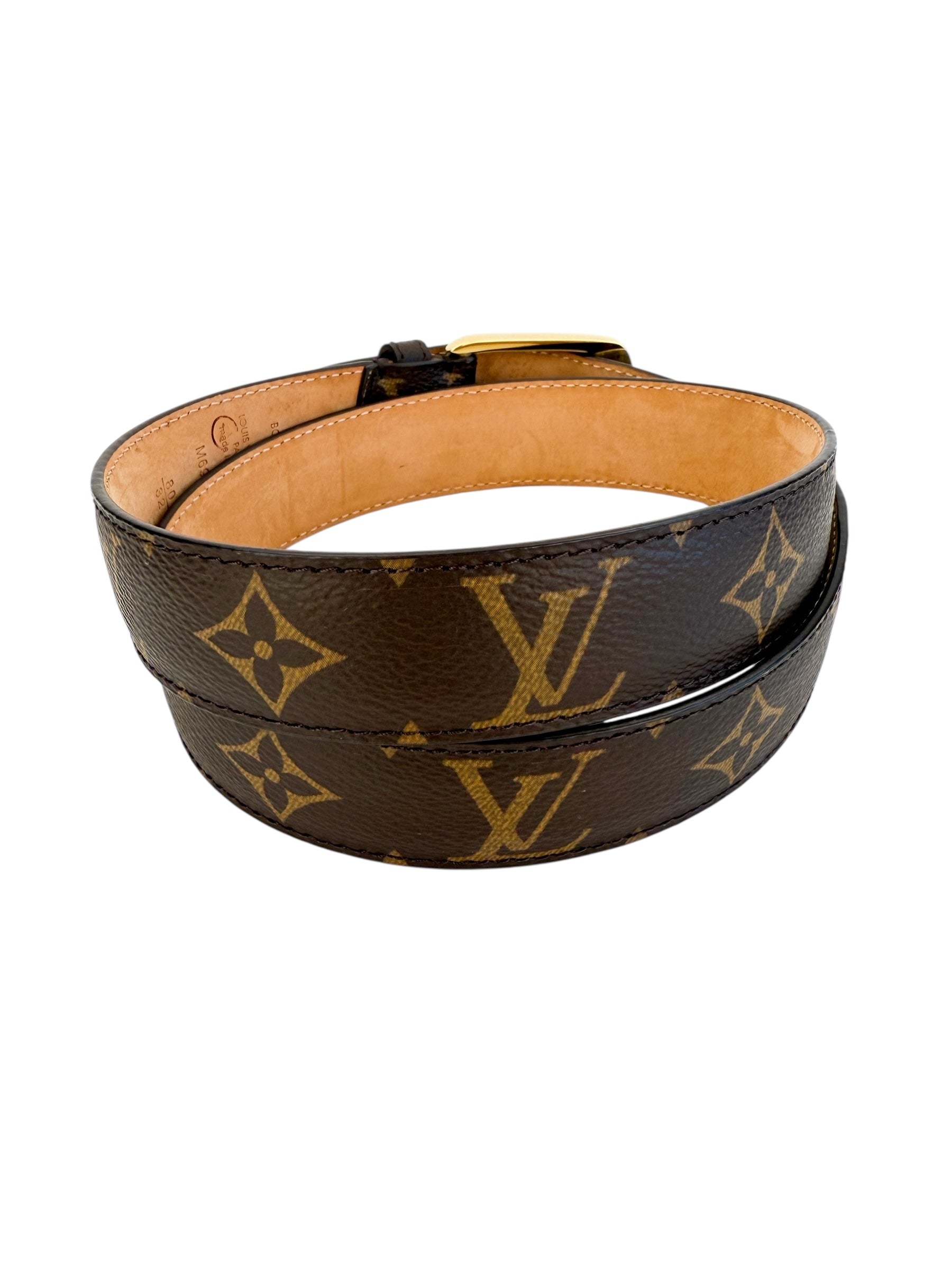 Louis Vuitton Monogram Eclipse Belt Size Small (80/32)