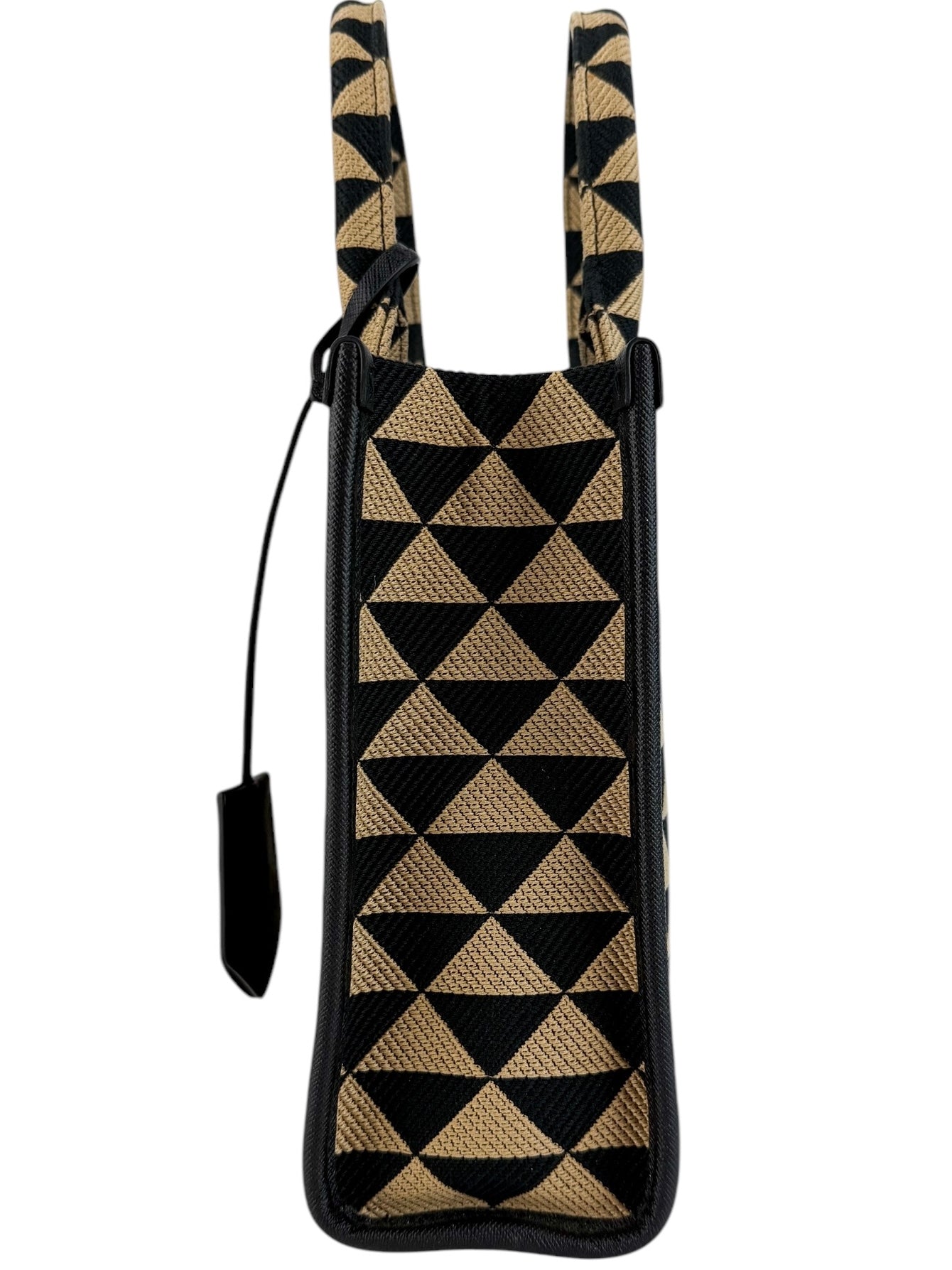 Prada Symbole Embroidered Tote Bag